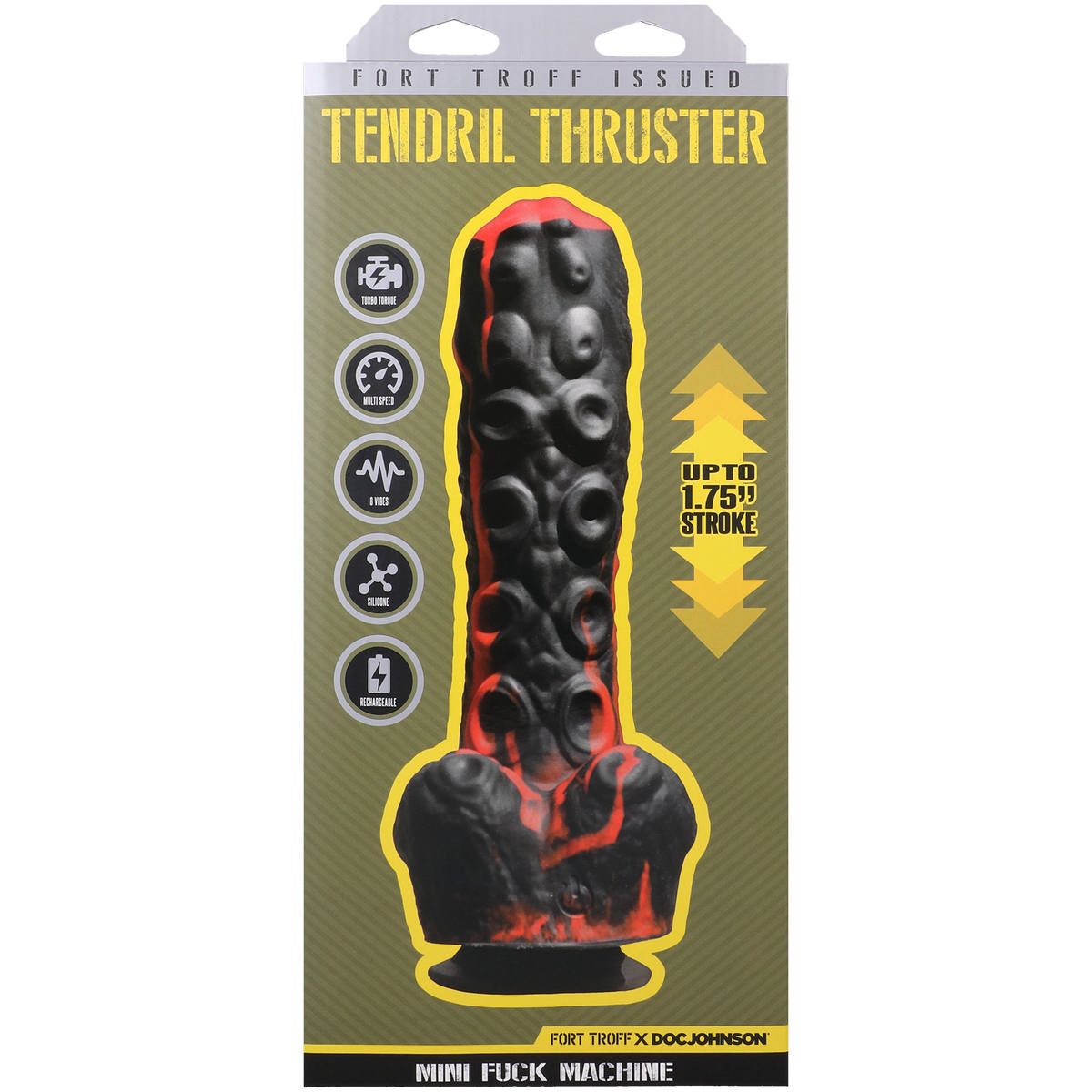 Черно-красная мини-машина на присоске Tendril Thruster - 21,6 см. 11