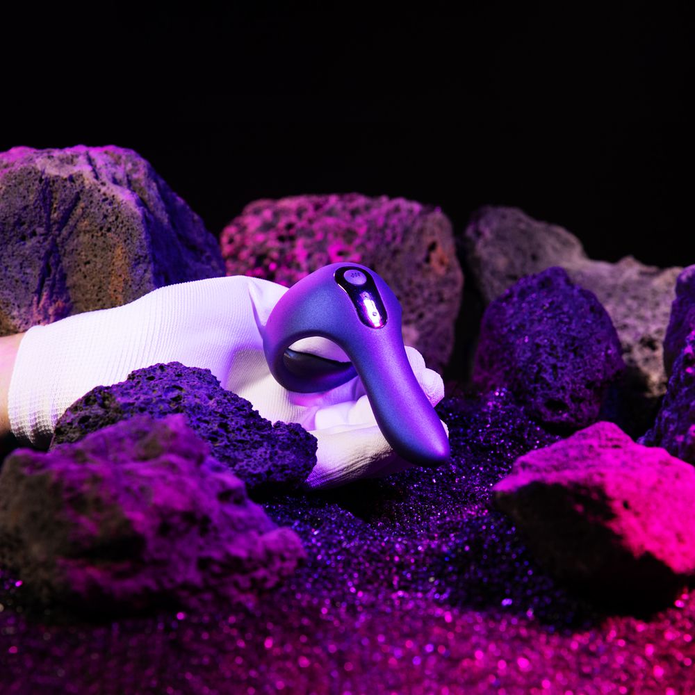 Фиолетовое эрекционное виброкольцо Solar 10