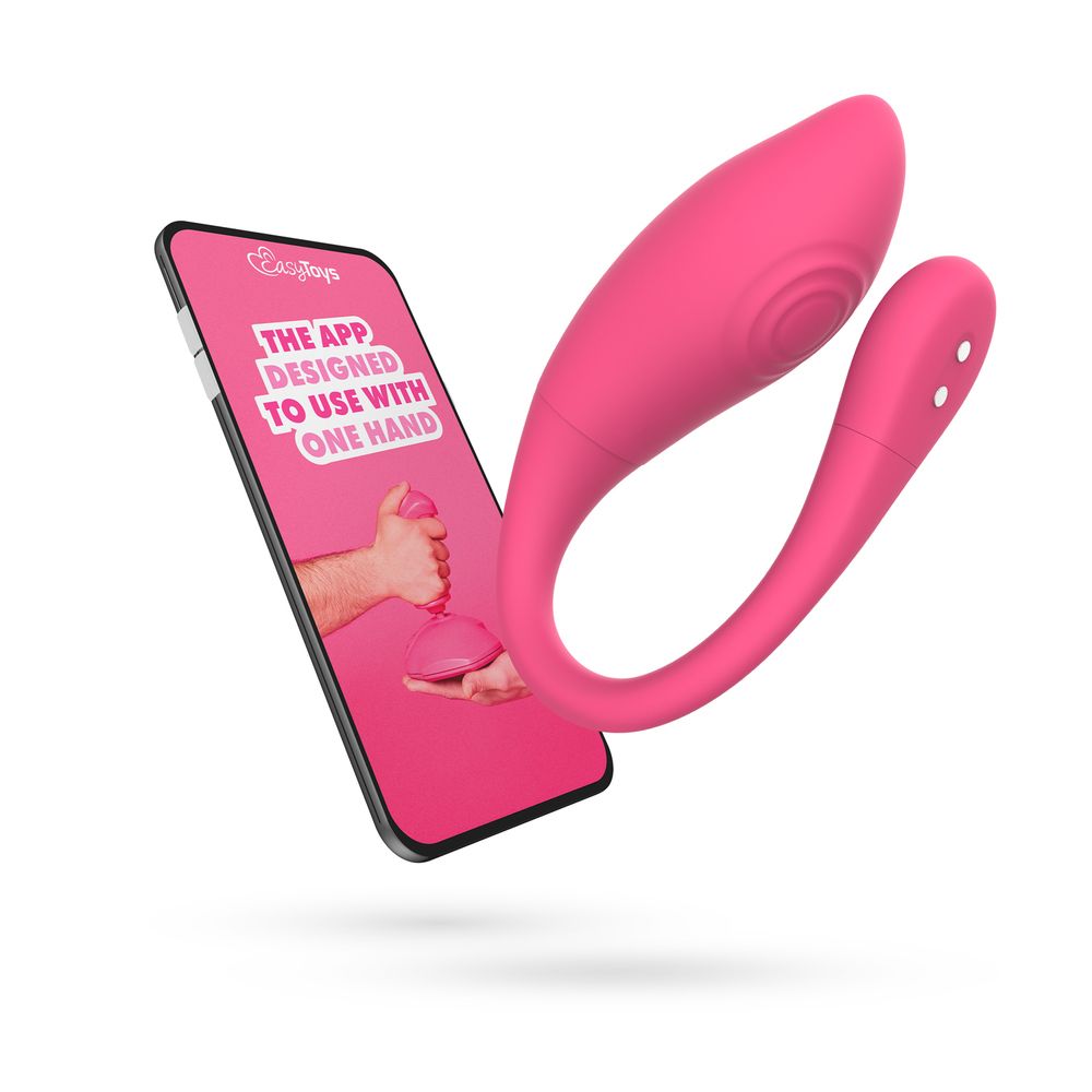 Розовое интерактивное виброяйцо Aria 10