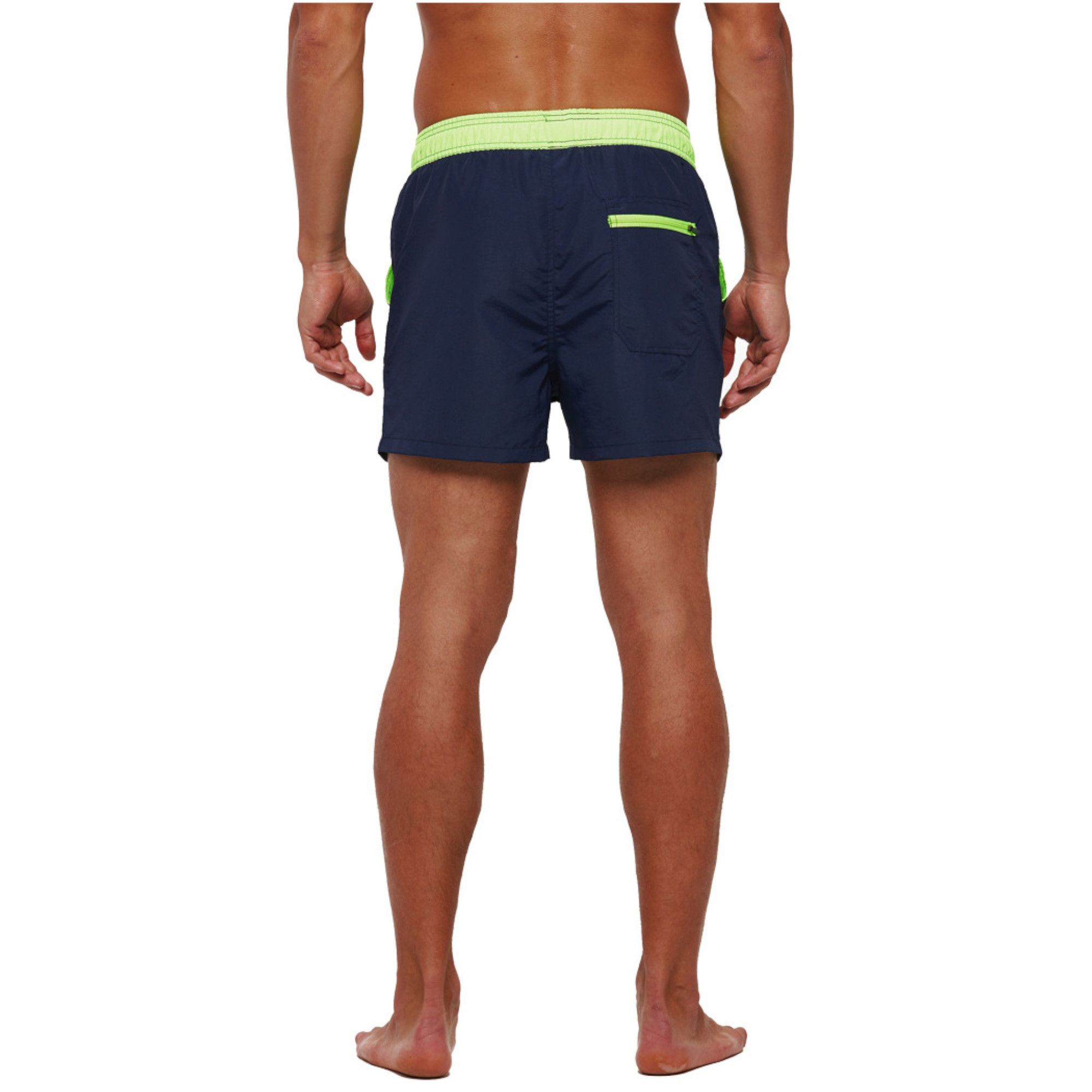 Темно-синие мужские шорты для пляжного отдыха 4