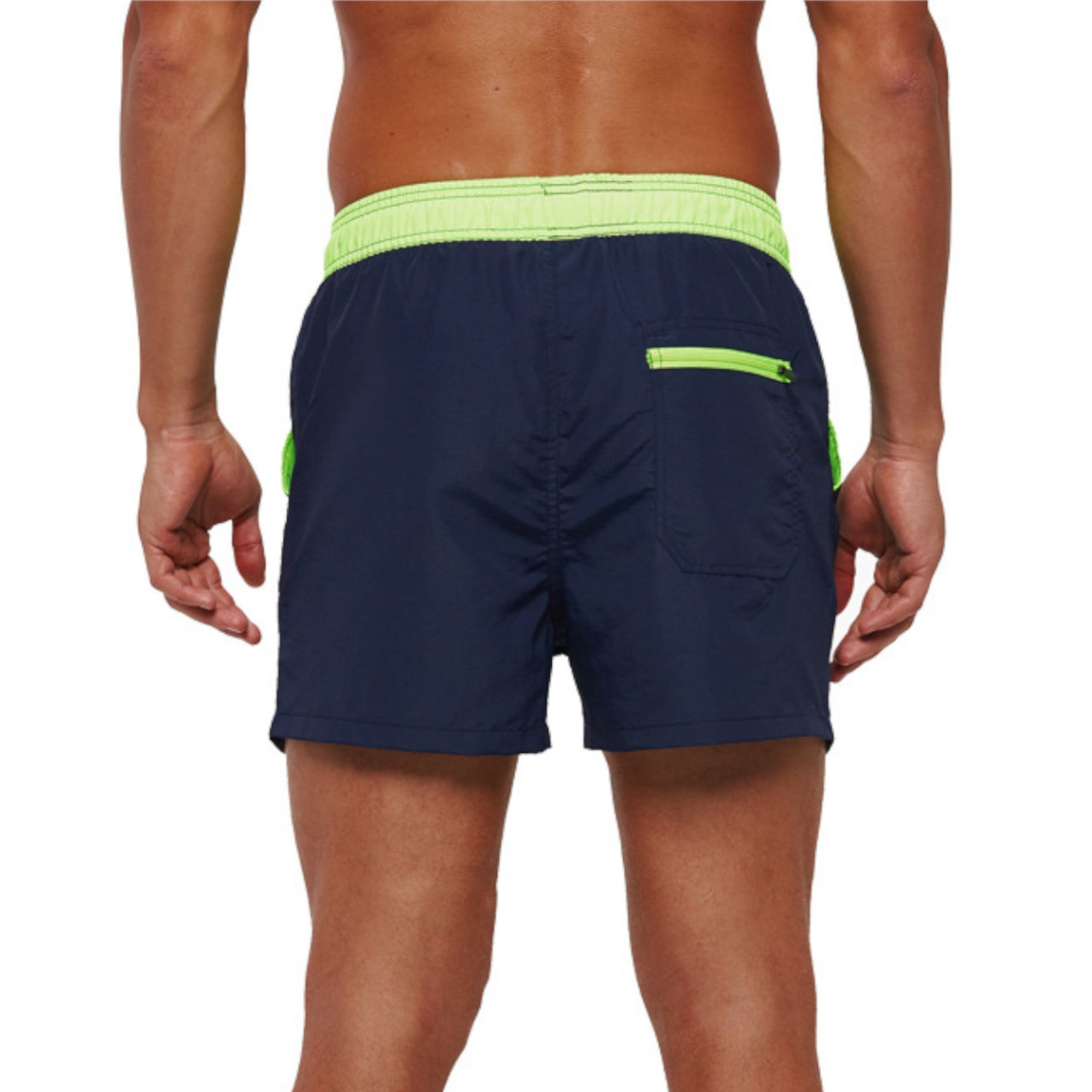 Темно-синие мужские шорты для пляжного отдыха 2