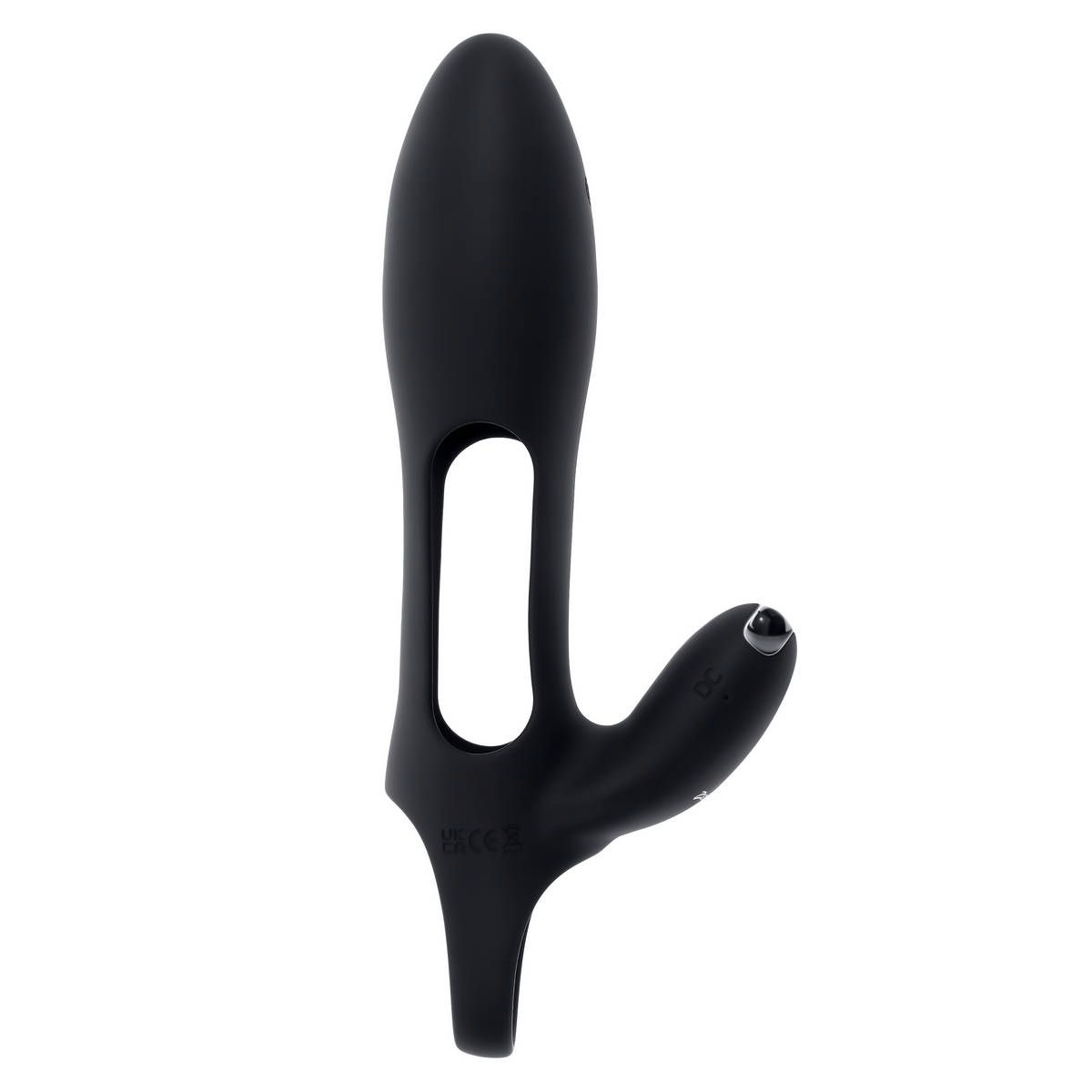 Черная насадка на пенис с вибрацией Nautilus 6