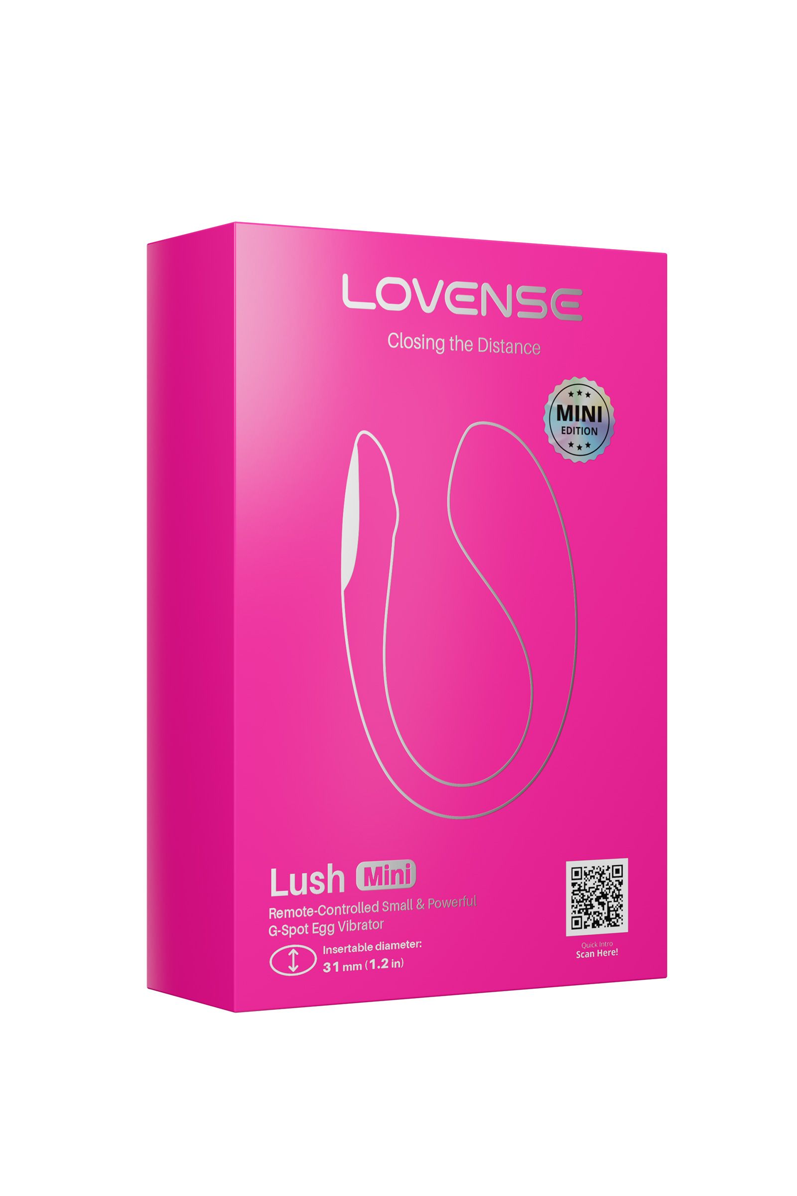 Розовое виброяйцо Lush Mini 6