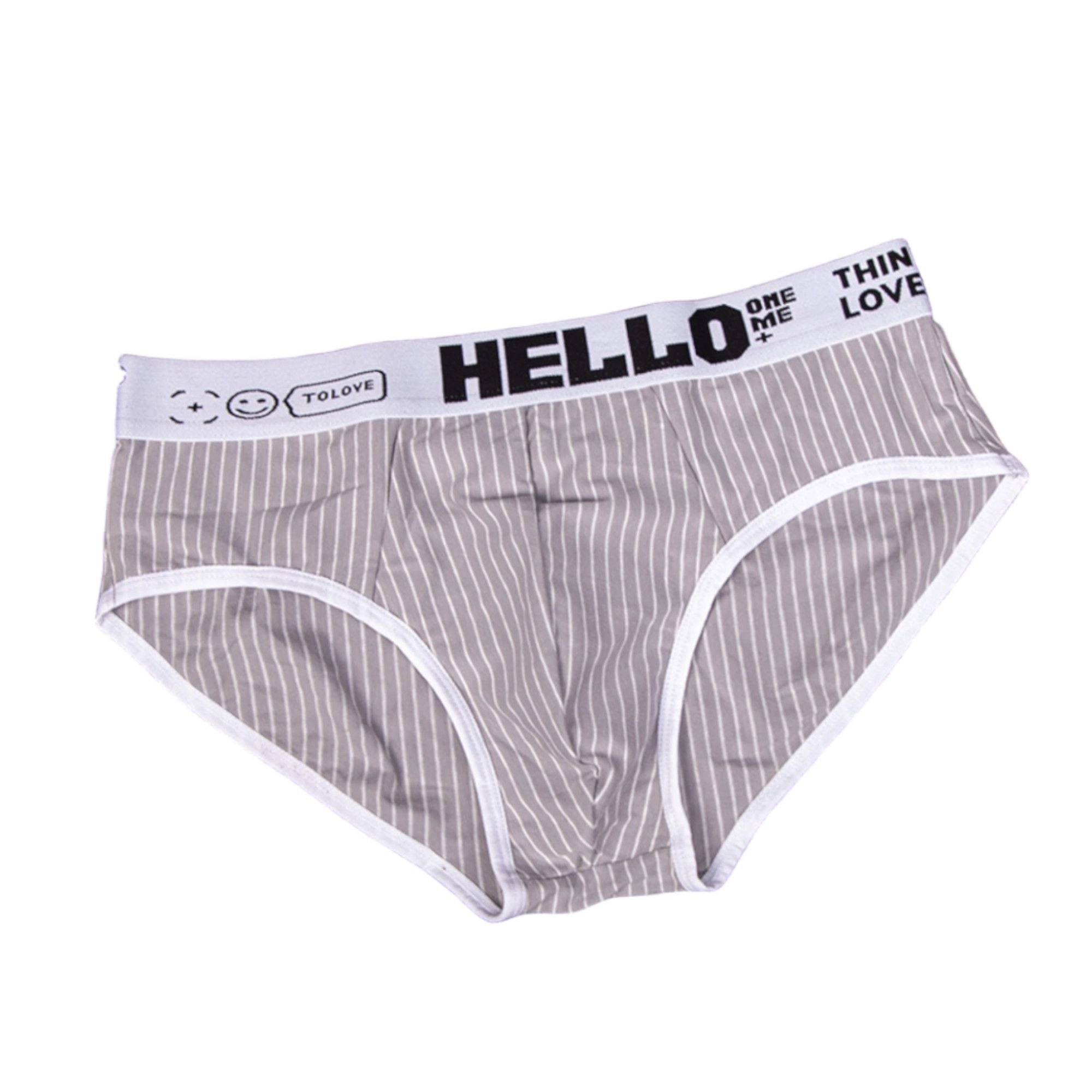 Набор из 4 мужских трусов-брифов в тонкую полоску 3