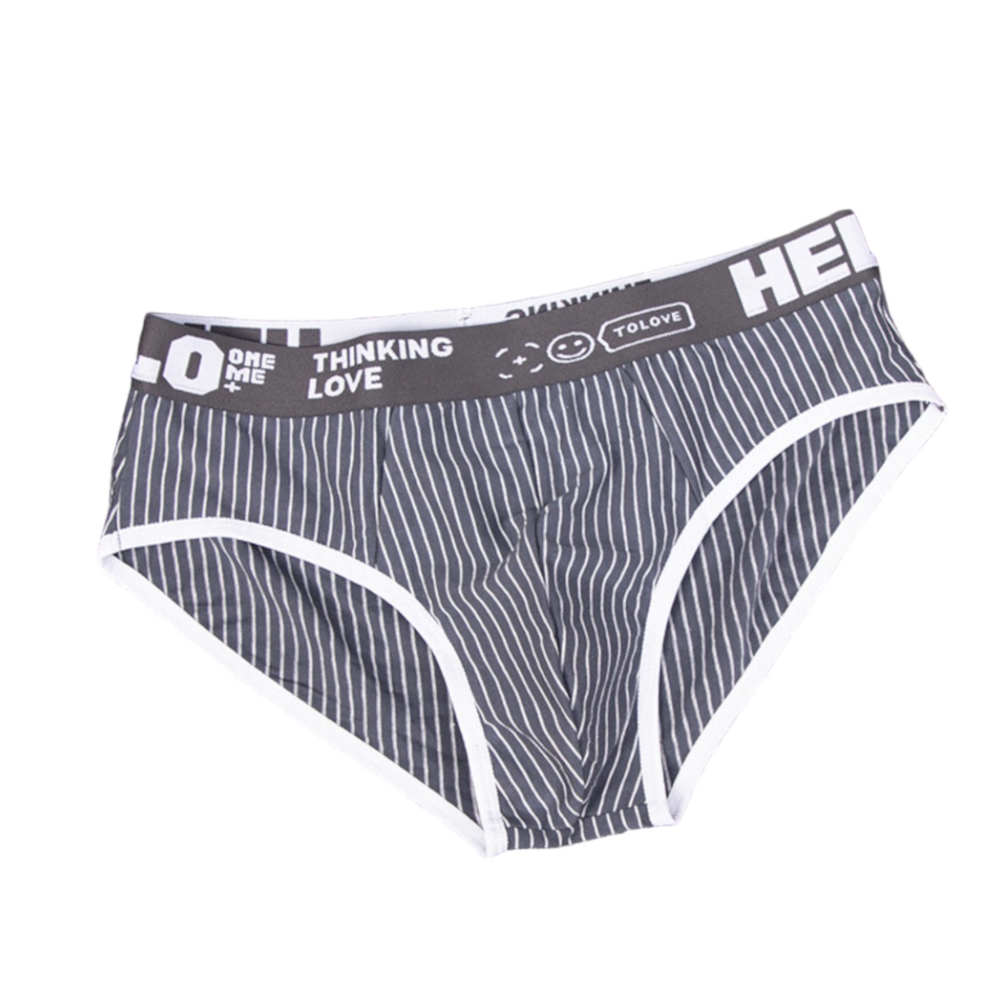 Набор из 4 мужских трусов-брифов в тонкую полоску 4