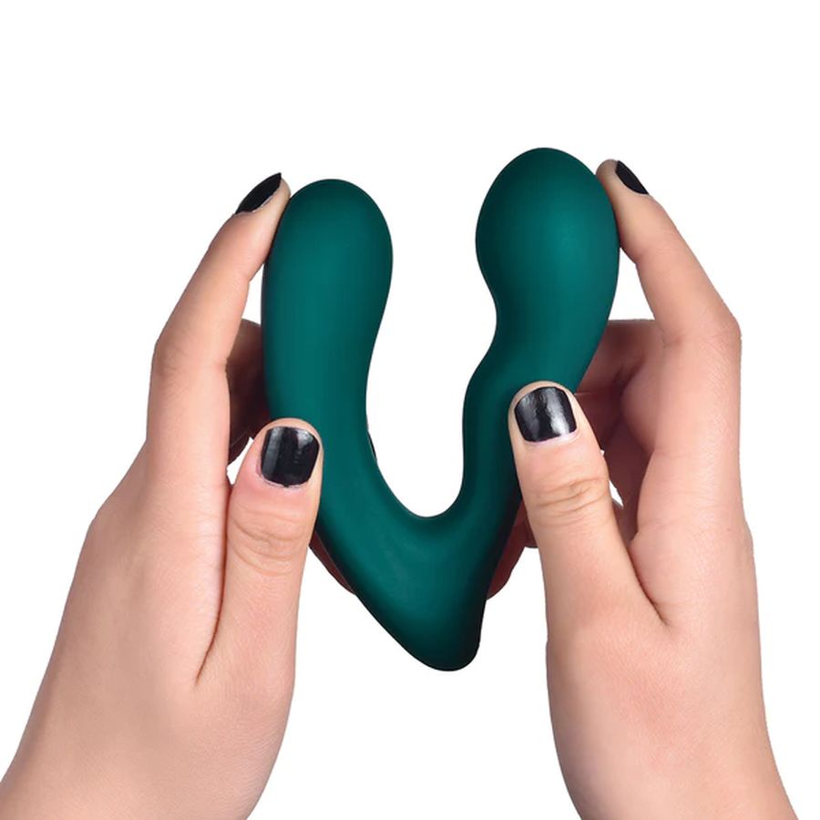 Темно-бирюзовый вибромассажер простаты Solstice X 2