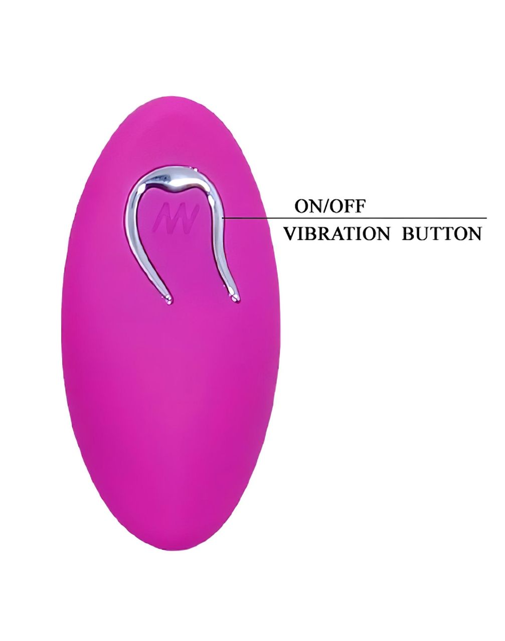 Лловое перезаряжаемое виброяйцо с пультом ДУ 6