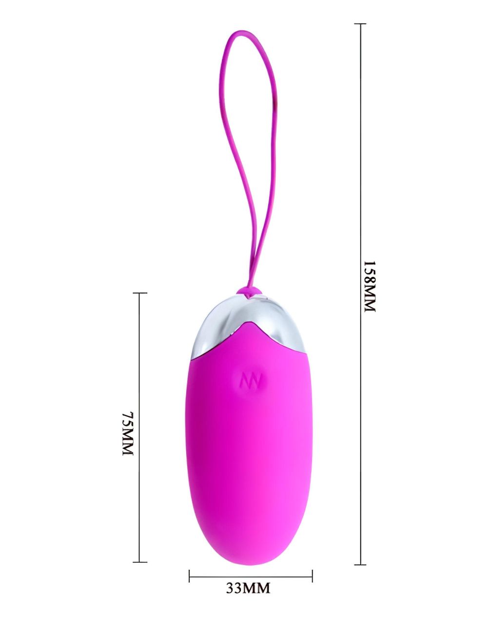 Лловое перезаряжаемое виброяйцо с пультом ДУ 7