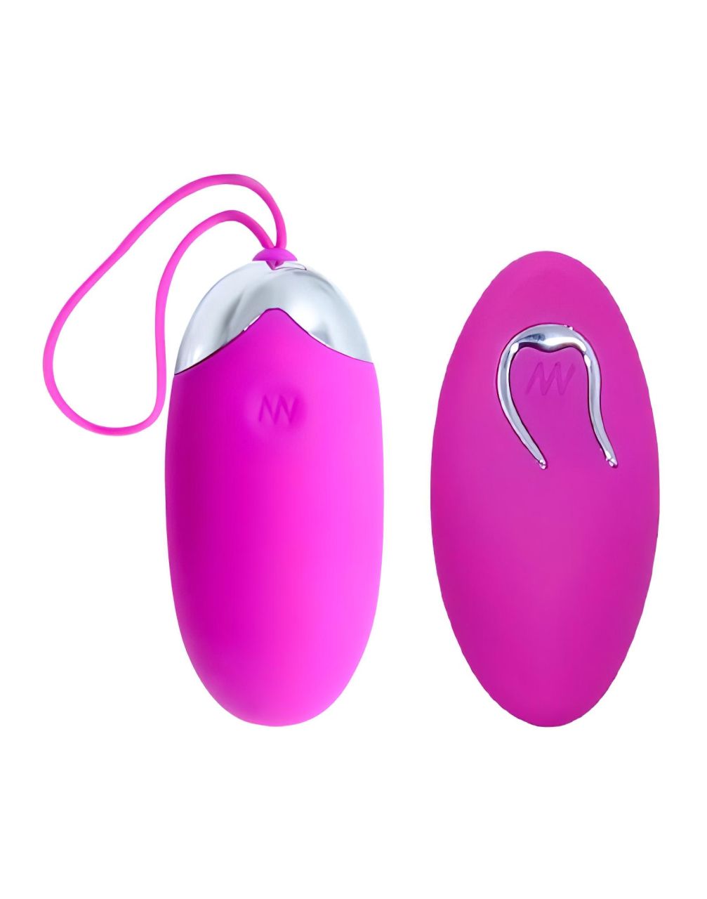 Лловое перезаряжаемое виброяйцо с пультом ДУ 1