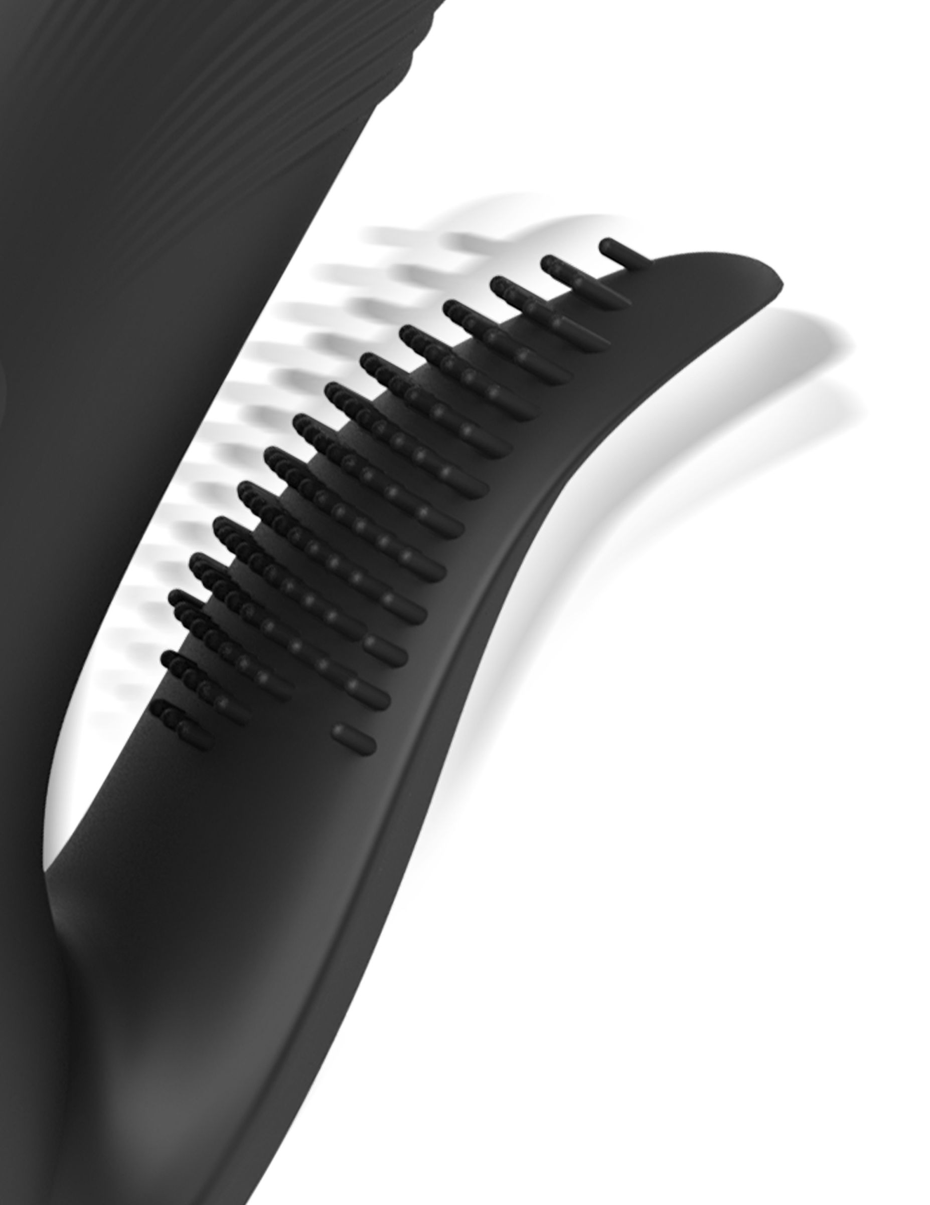 Черный вибратор с функцией фрикций Pogo Thruster - 23,5 см. 5