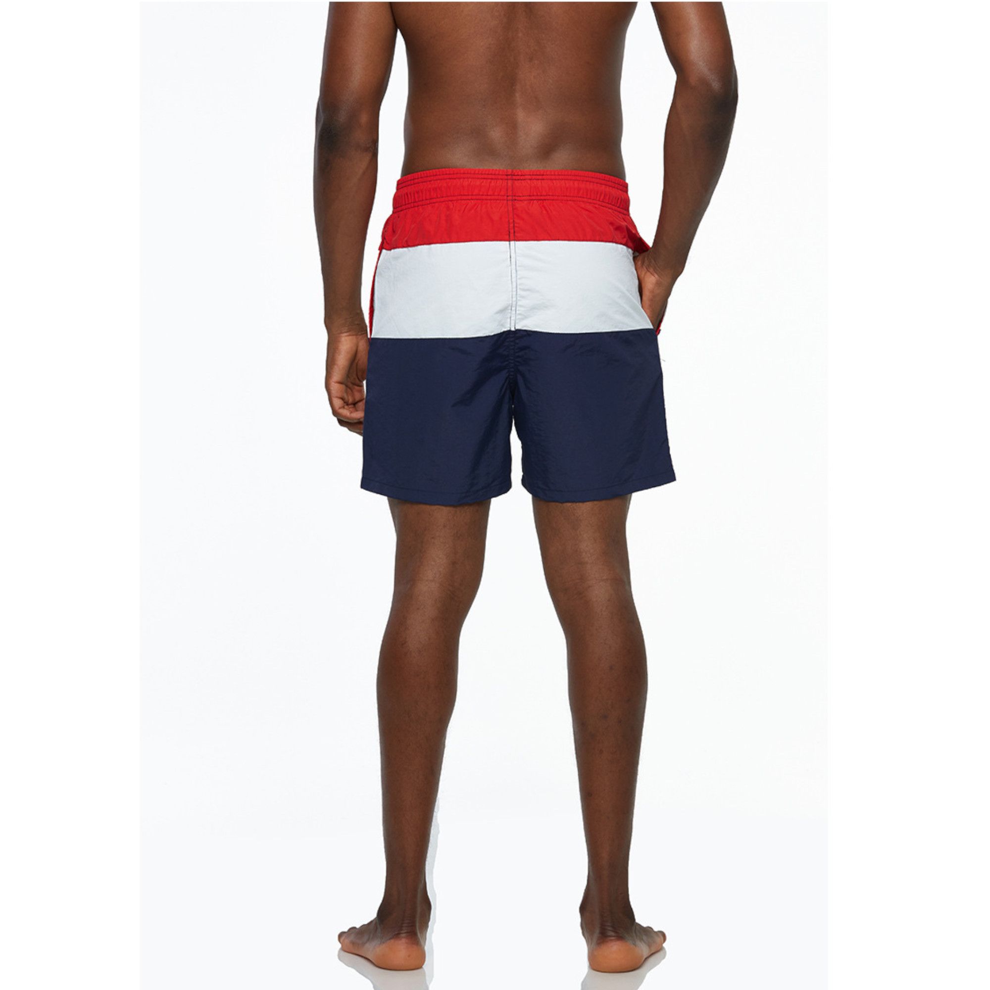 Трехцветные мужские шорты для пляжа 4