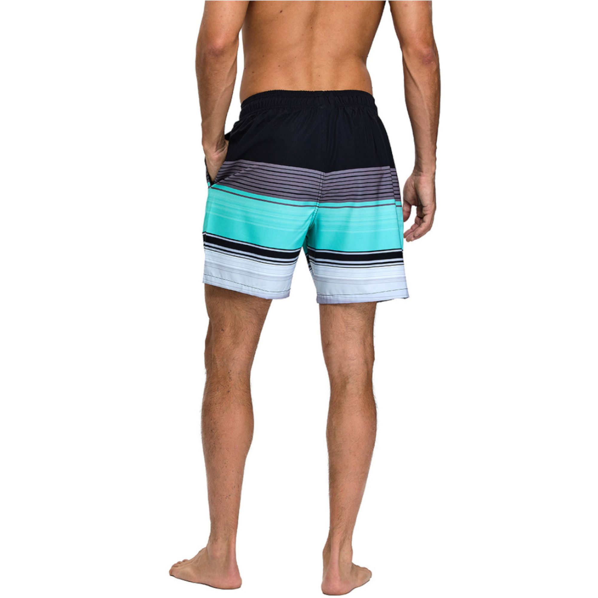 Мужские шорты в полоску для пляжного отдыха 3