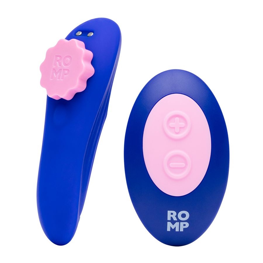 Синий вибратор в трусики с пультом ДУ Party 2