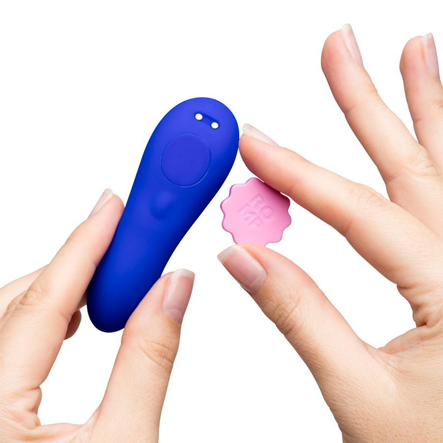 Синий вибратор в трусики с пультом ДУ Party 4