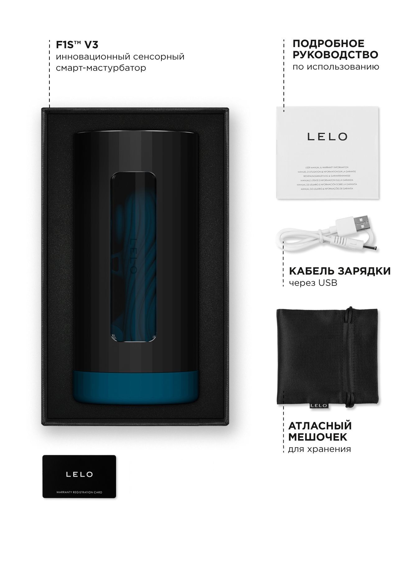 Мастурбатор с ИИ и управлением через приложение Lelo F1S V3 4