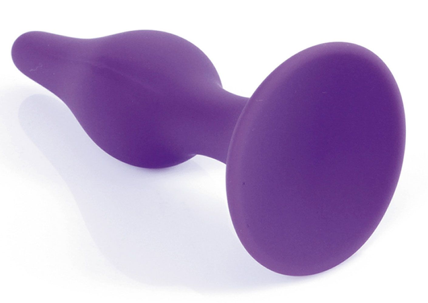 Фиолетовая анальная втулка Silcone Purple Plug Extra Large - 15,5 см. 3
