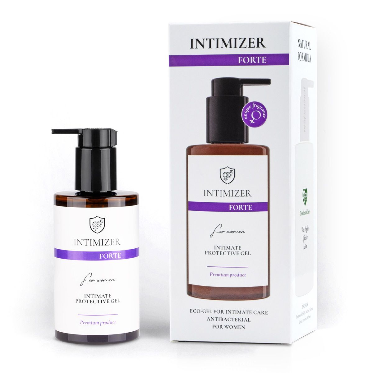 Женский антибактериальный эко-гель для интимного ухода Intimizer Forte - 250 мл. 1
