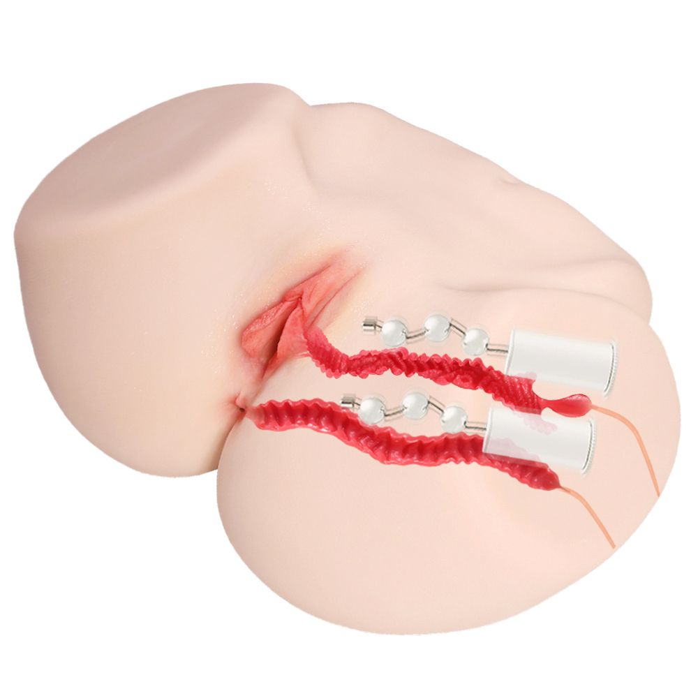 Мастурбатор-полуторс с двойным слоем материала и вибрацией Jenny Onahole Real Vagina 3