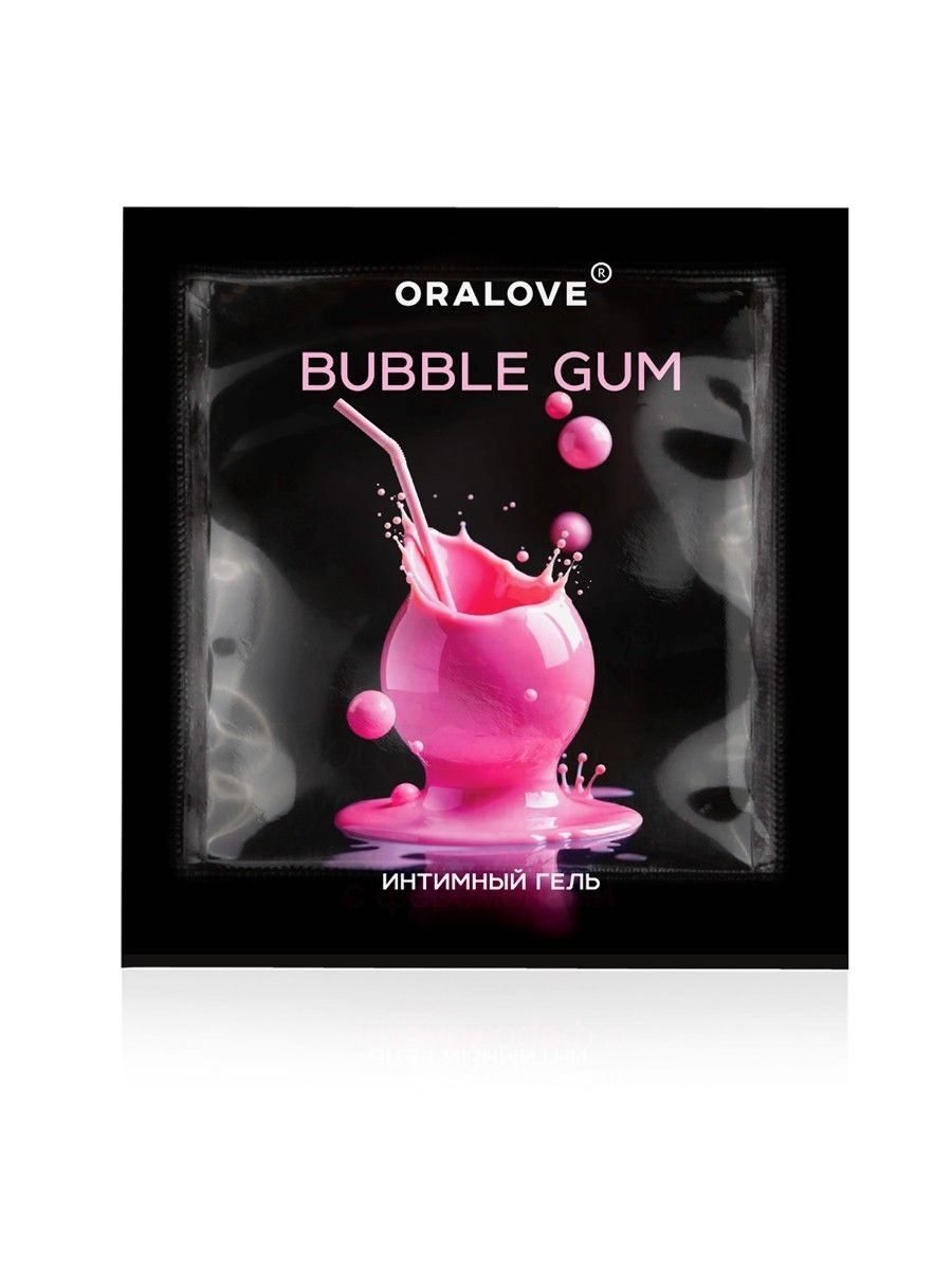 Саше съедобной оральной смазки OraLove с ароматом бабл-гам - 3 гр. 1