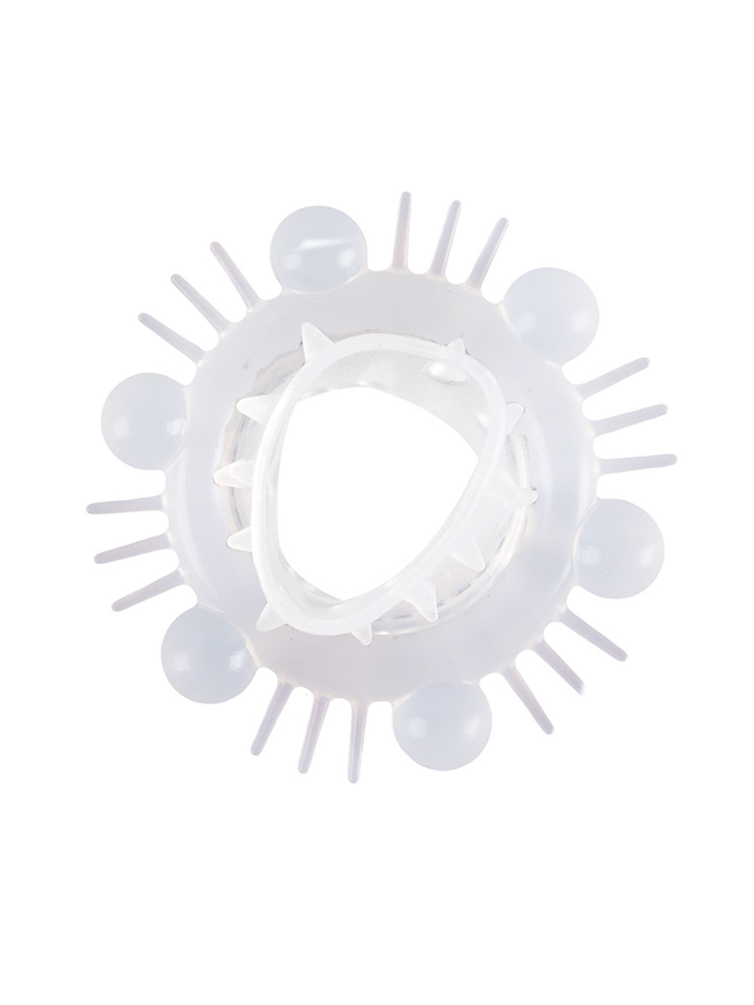 Стимулирующая насадка на пенис с несколькими видами рельефа 3