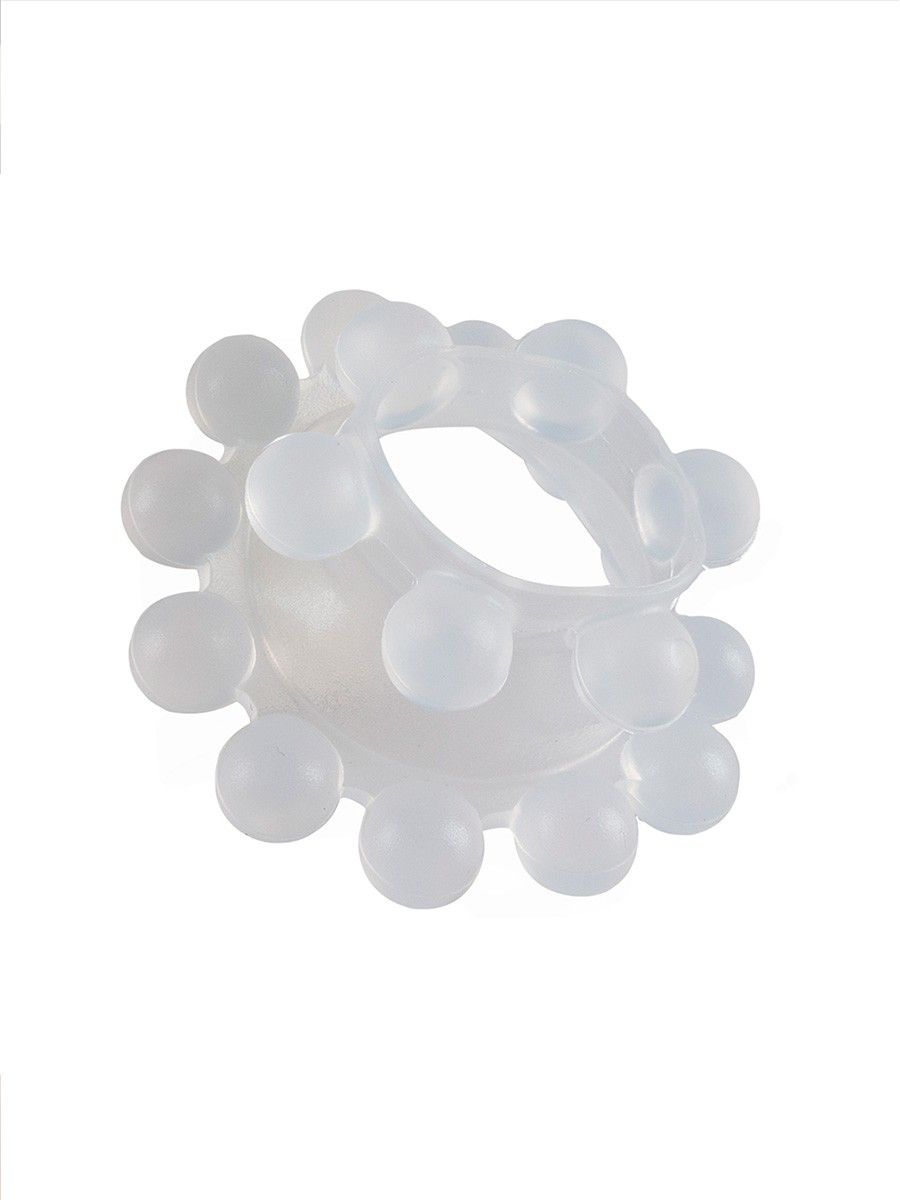 Эластичное эрекционное кольцо с двумя рядами шариков 4