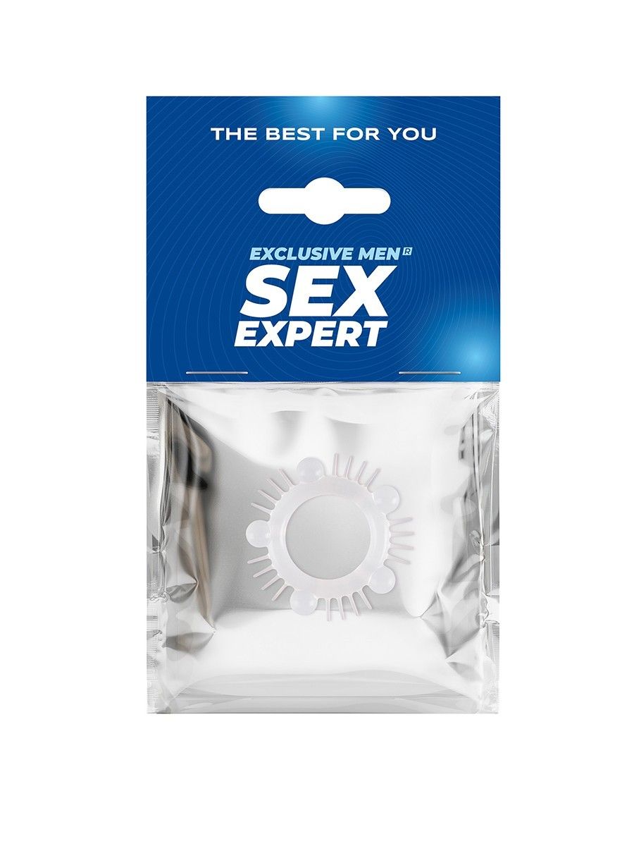 Эластичное эрекционное кольцо с шишечками и шипами 2