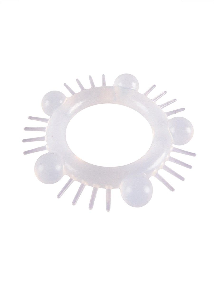 Эластичное эрекционное кольцо с шишечками и шипами 4