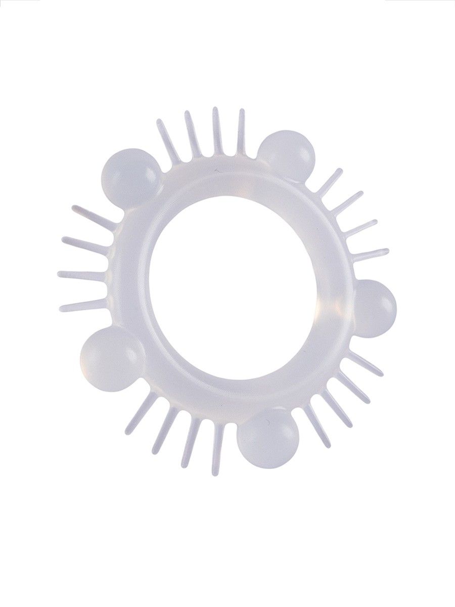 Эластичное эрекционное кольцо с шишечками и шипами 5