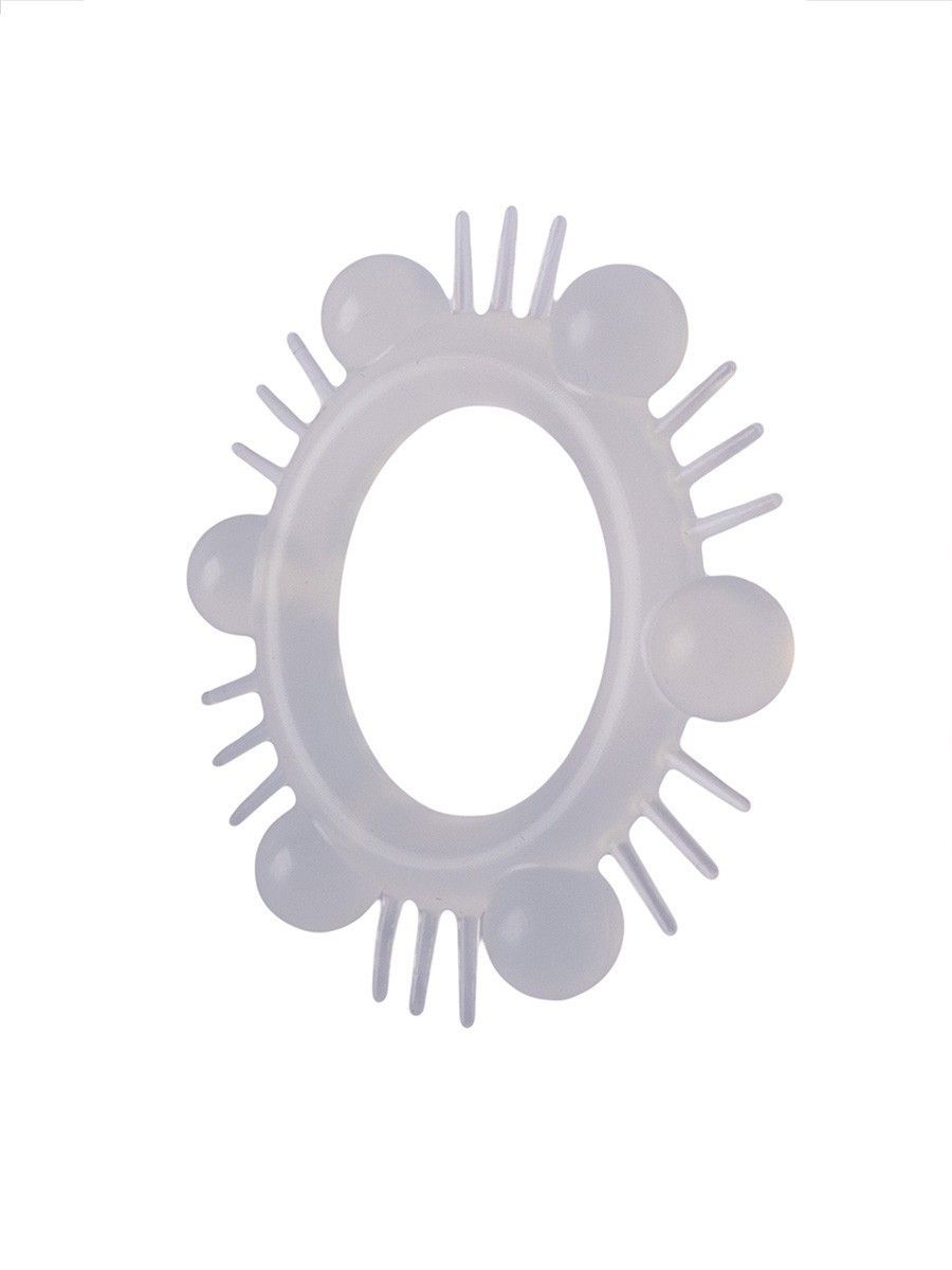 Эластичное эрекционное кольцо с шипиками и шариками 4