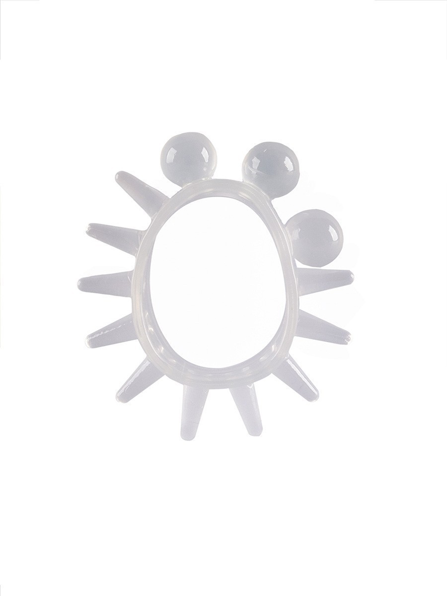 Эластичное эрекционное кольцо с шариками и лучами 4