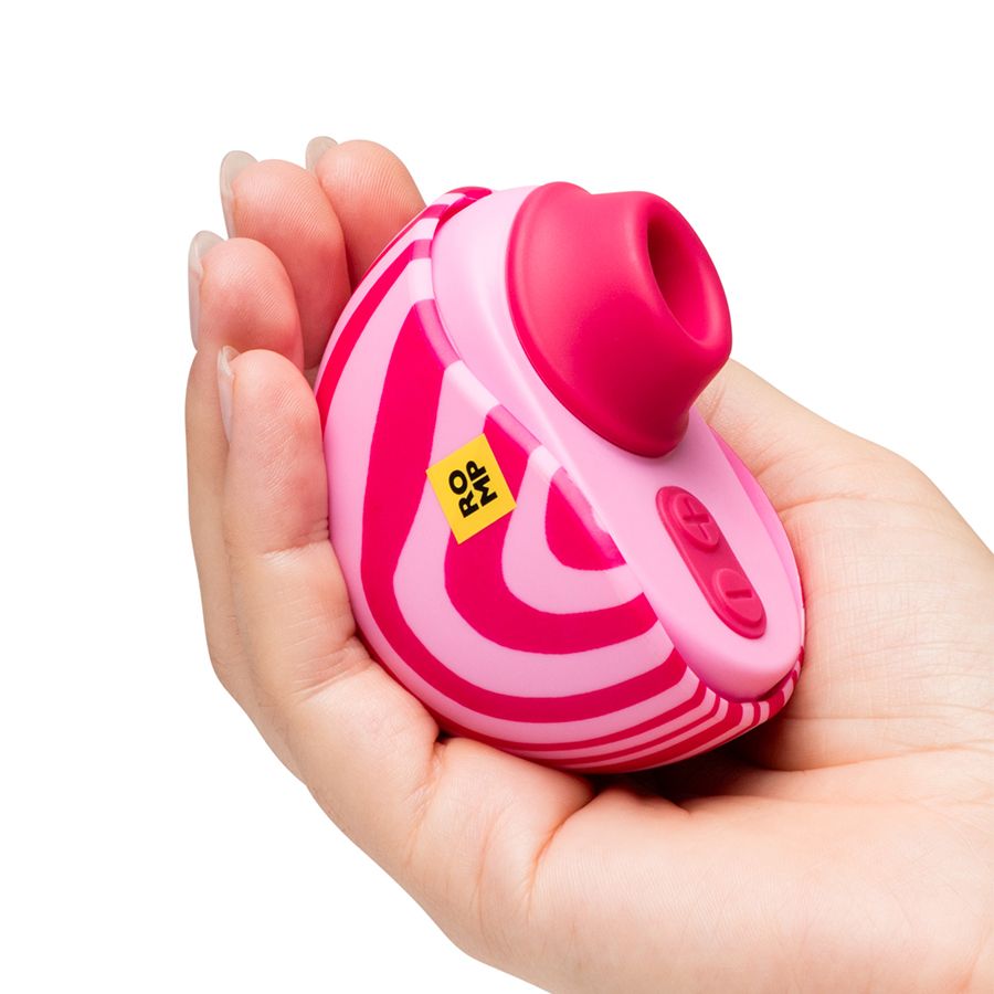 Розовый бесконтактный клиторальный стимулятор Romp Spin 3