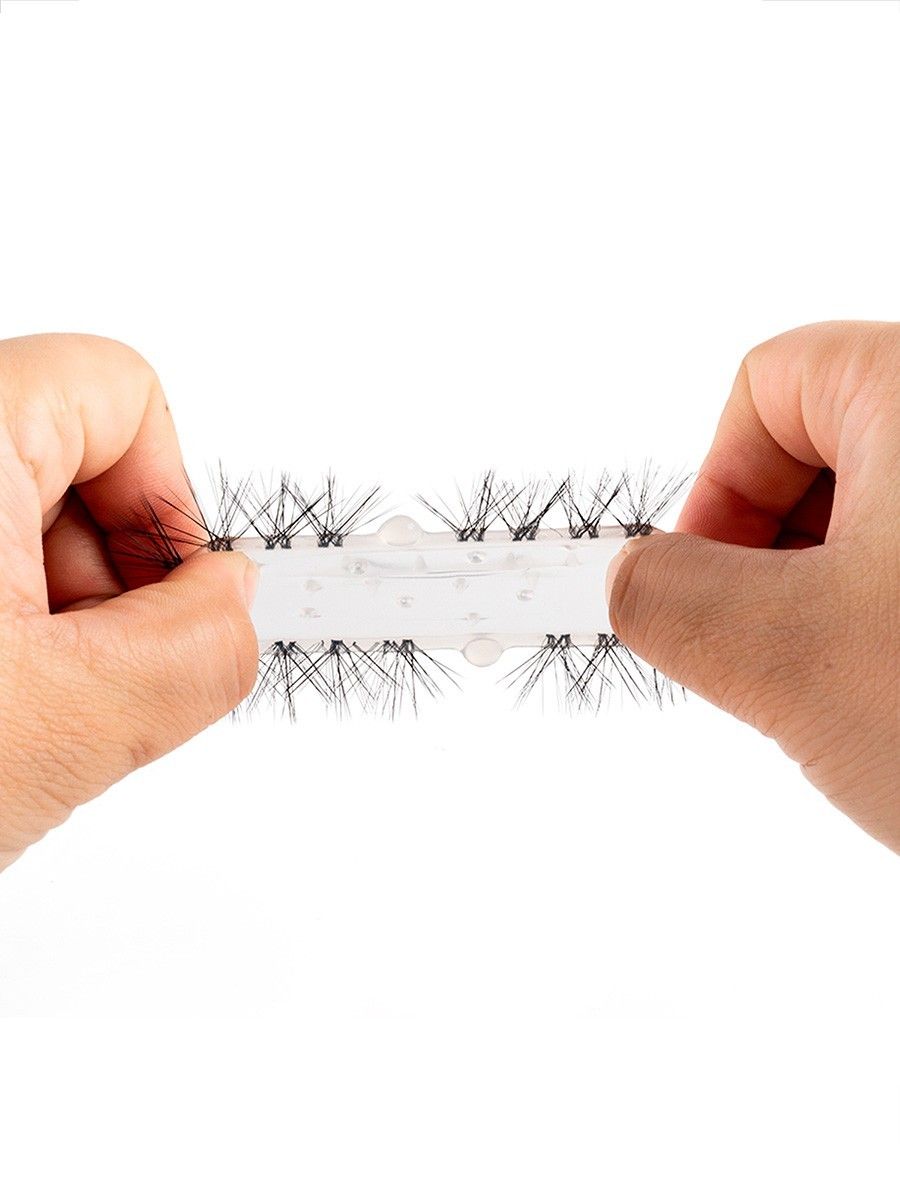 Эластичное эрекционное кольцо с черными «ресничками» 8