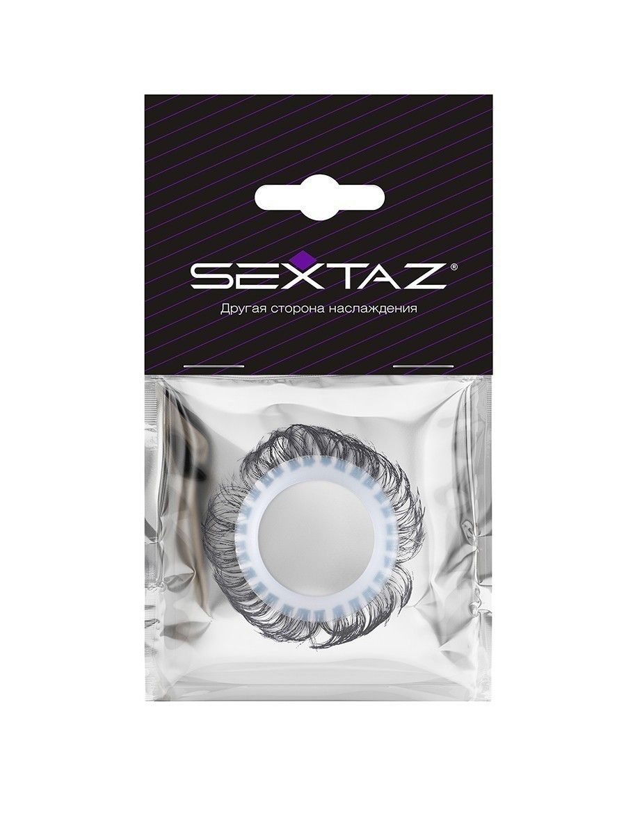 Эластичное эрекционное колечко с черными «ресничками» 2