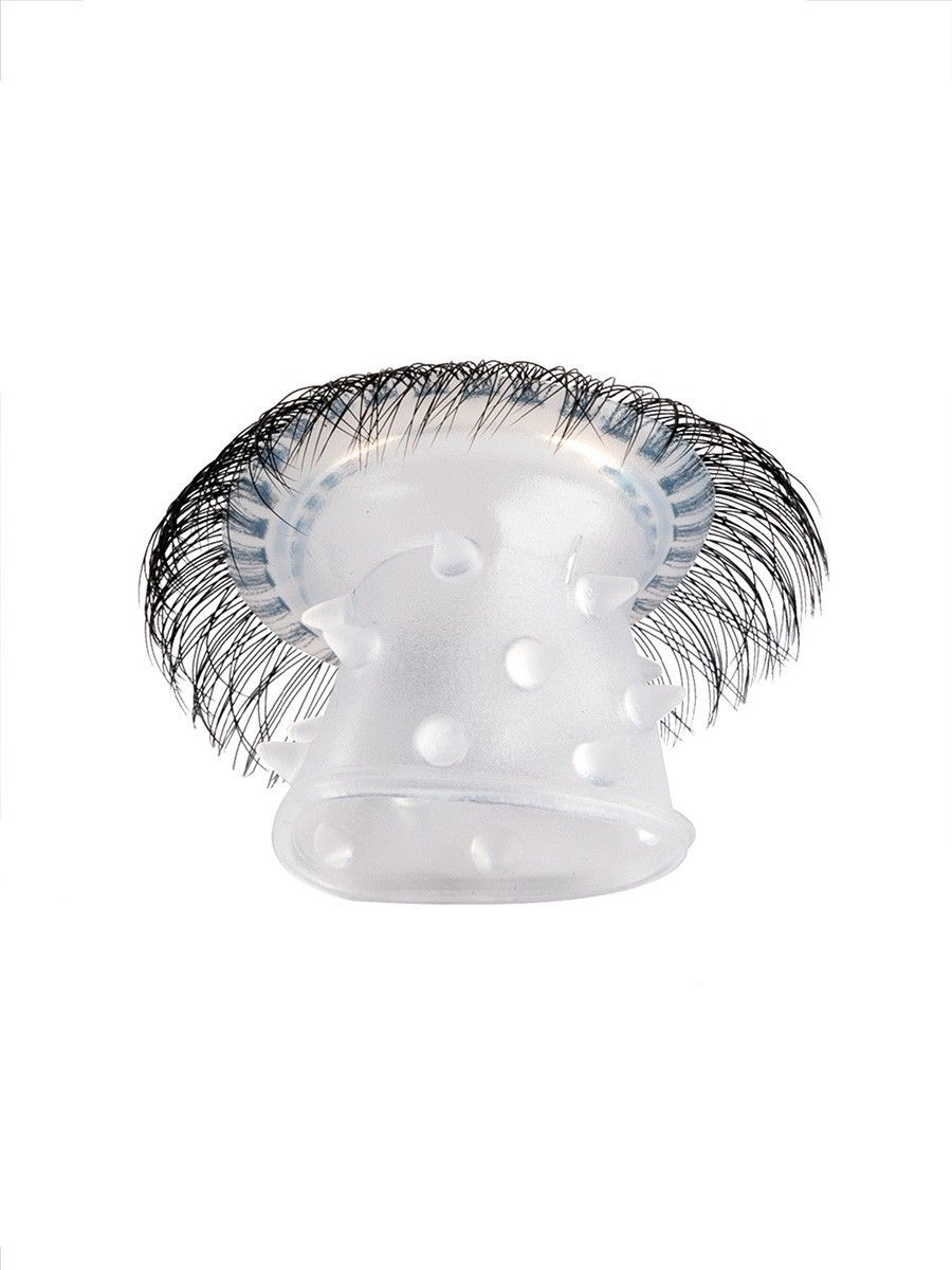 Эластичное эрекционное кольцо с длинными черными «ресничками» 7