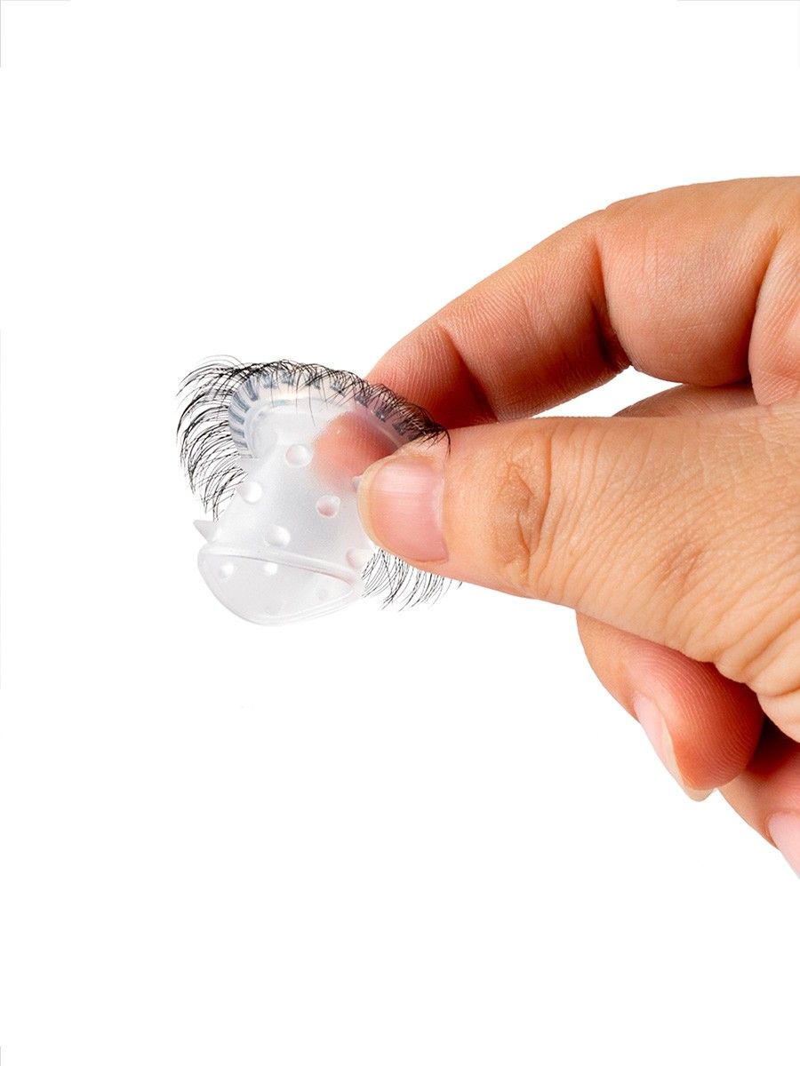 Эластичное эрекционное кольцо с длинными черными «ресничками» 8