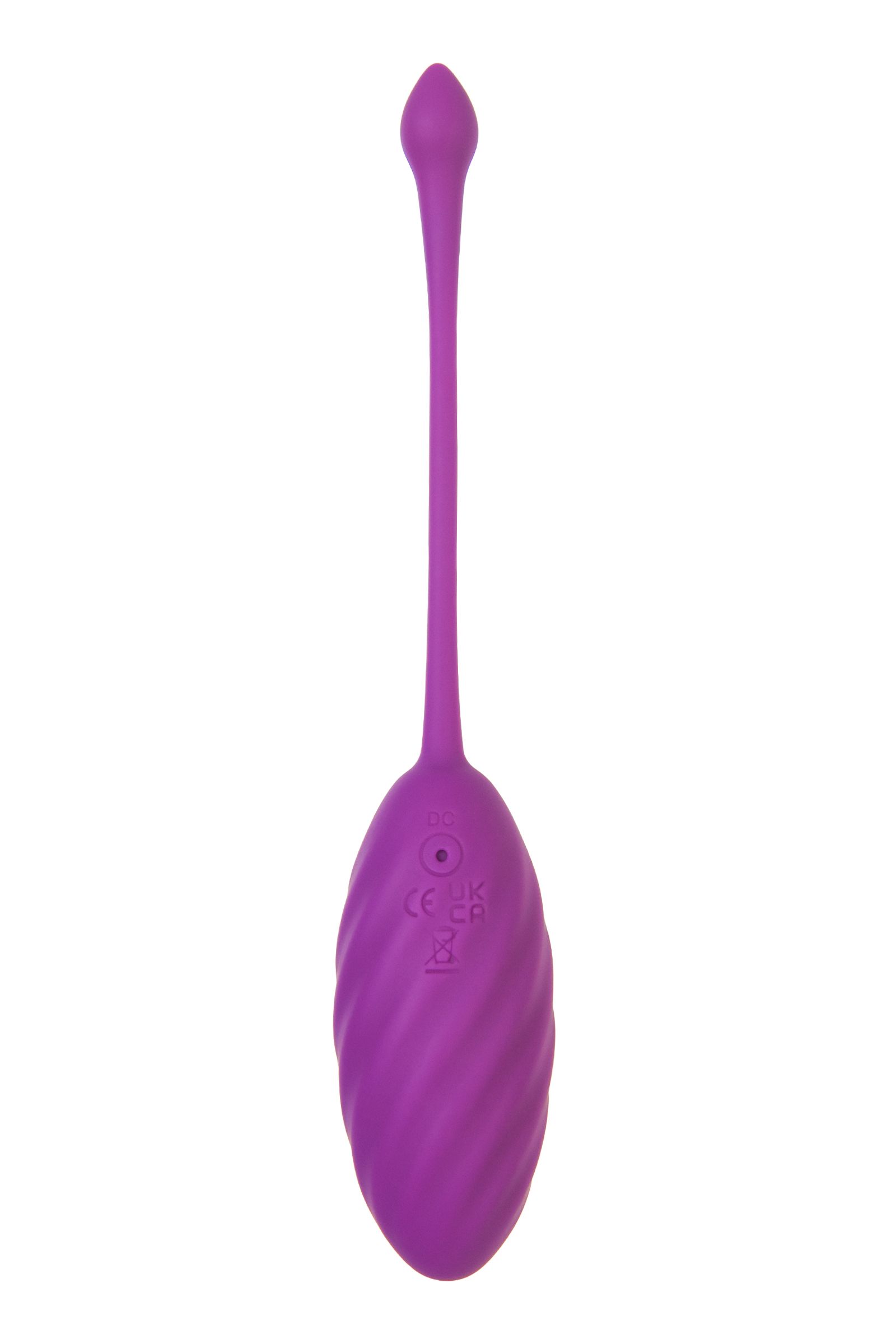 Фиолетовое силиконовое виброяйцо Purr 3