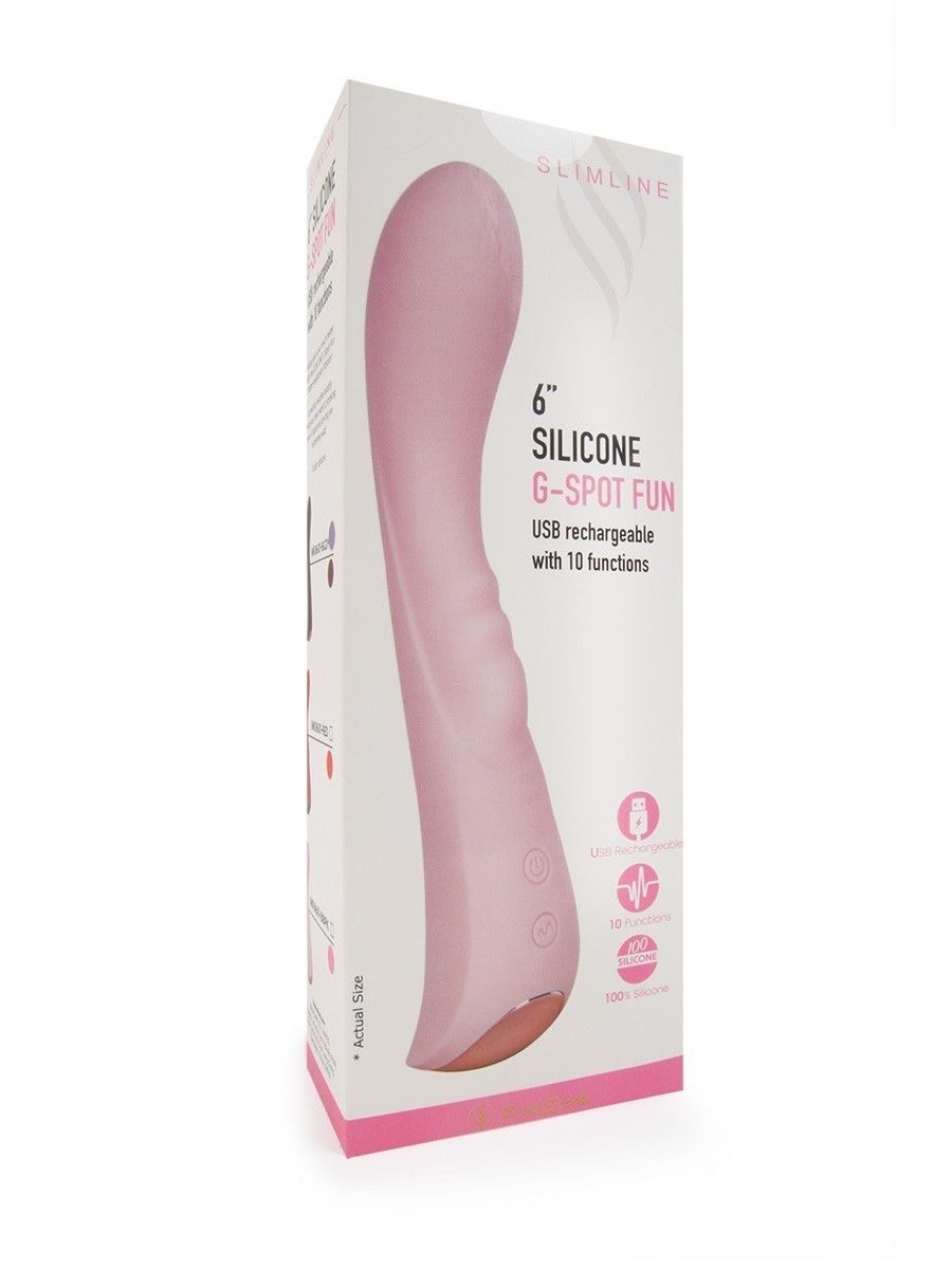 Малиновый вибратор для G-стимуляции - 19,1 см. 3