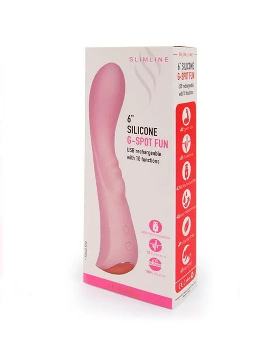 Малиновый вибратор для G-стимуляции - 19,1 см. 4