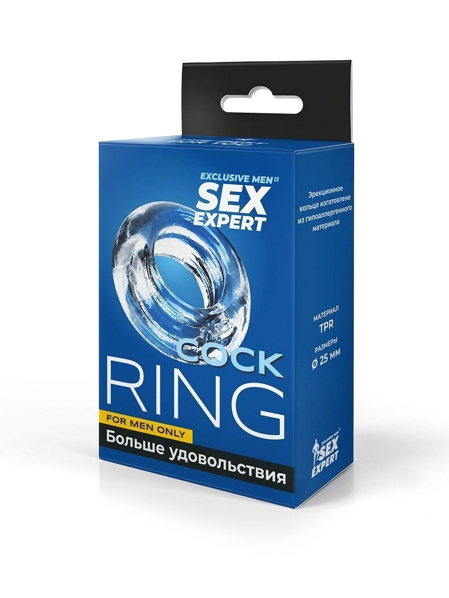 Прозрачное эрекционное кольцо-бублик 3