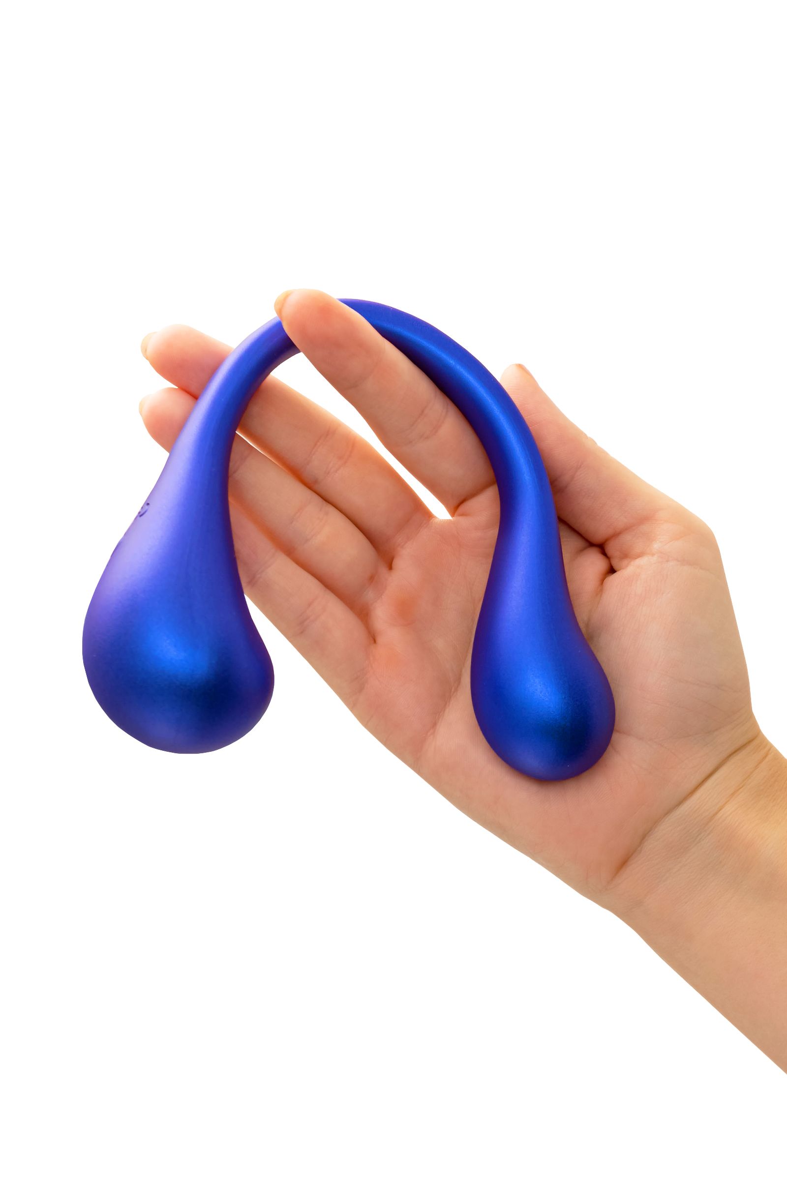 Синий многофункциональный вибратор Etern с пультом ДУ 7