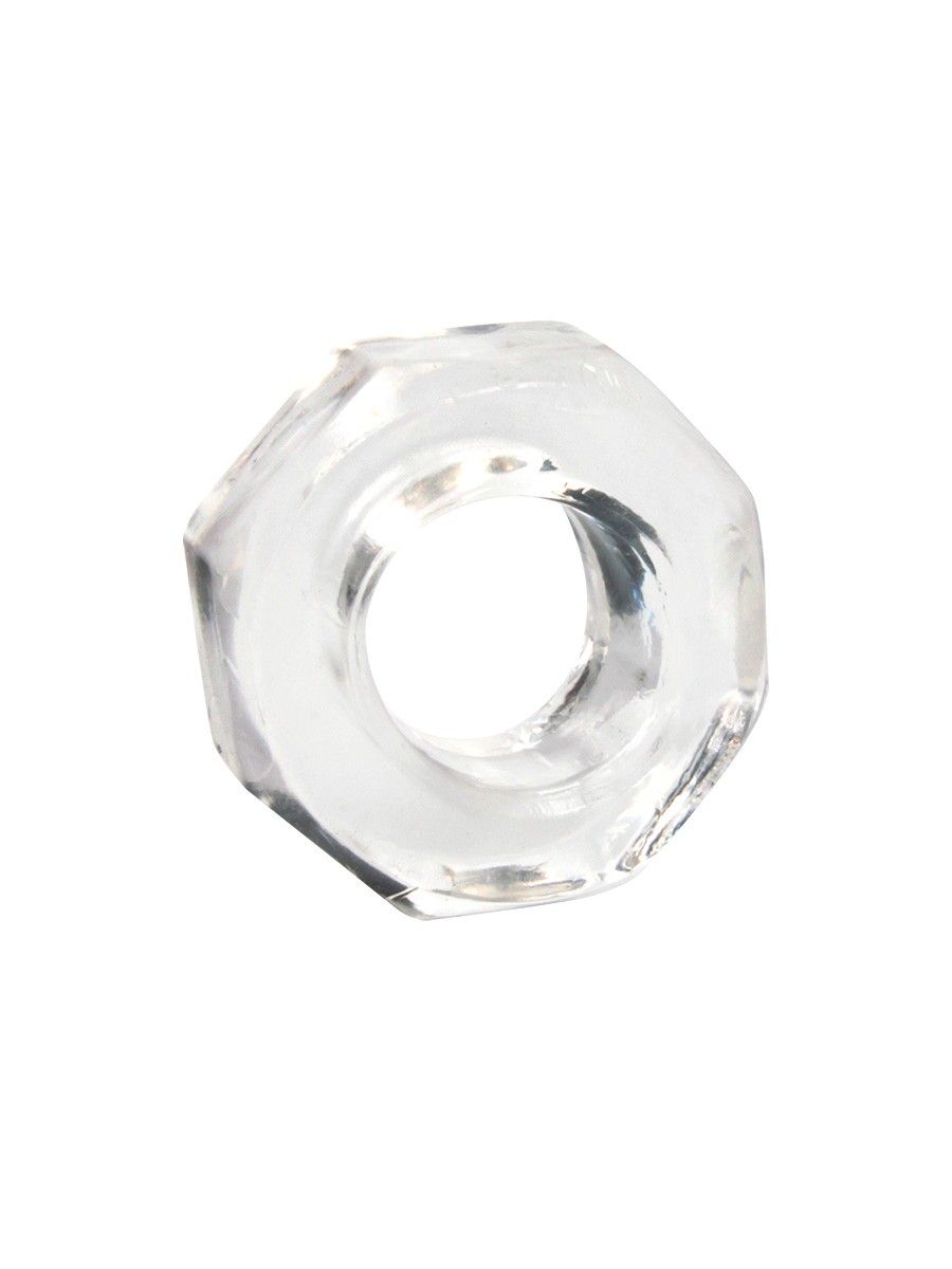 Прозрачное эрекционное кольцо в форме гайки 2
