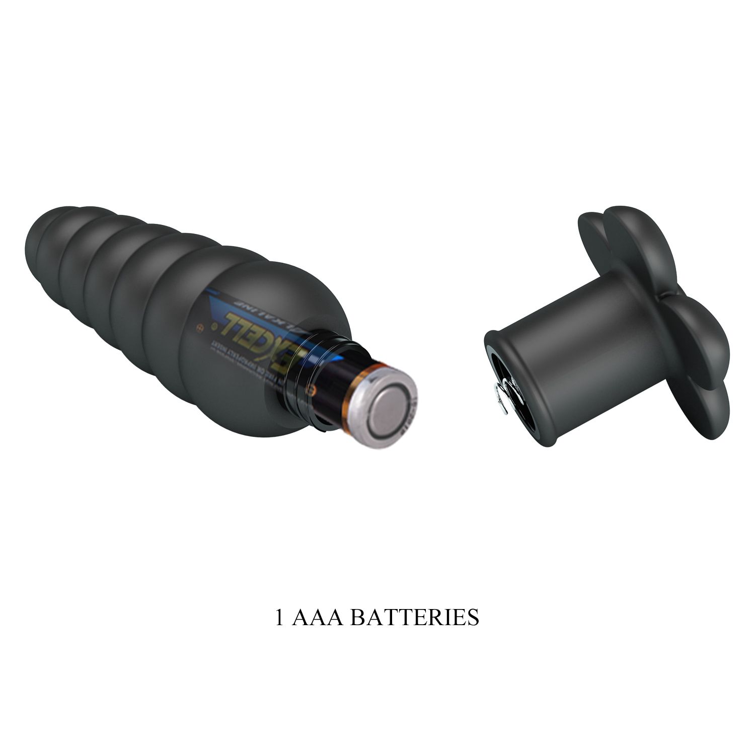 Черный анальный вибростимулятор Imron - 11 см. 9