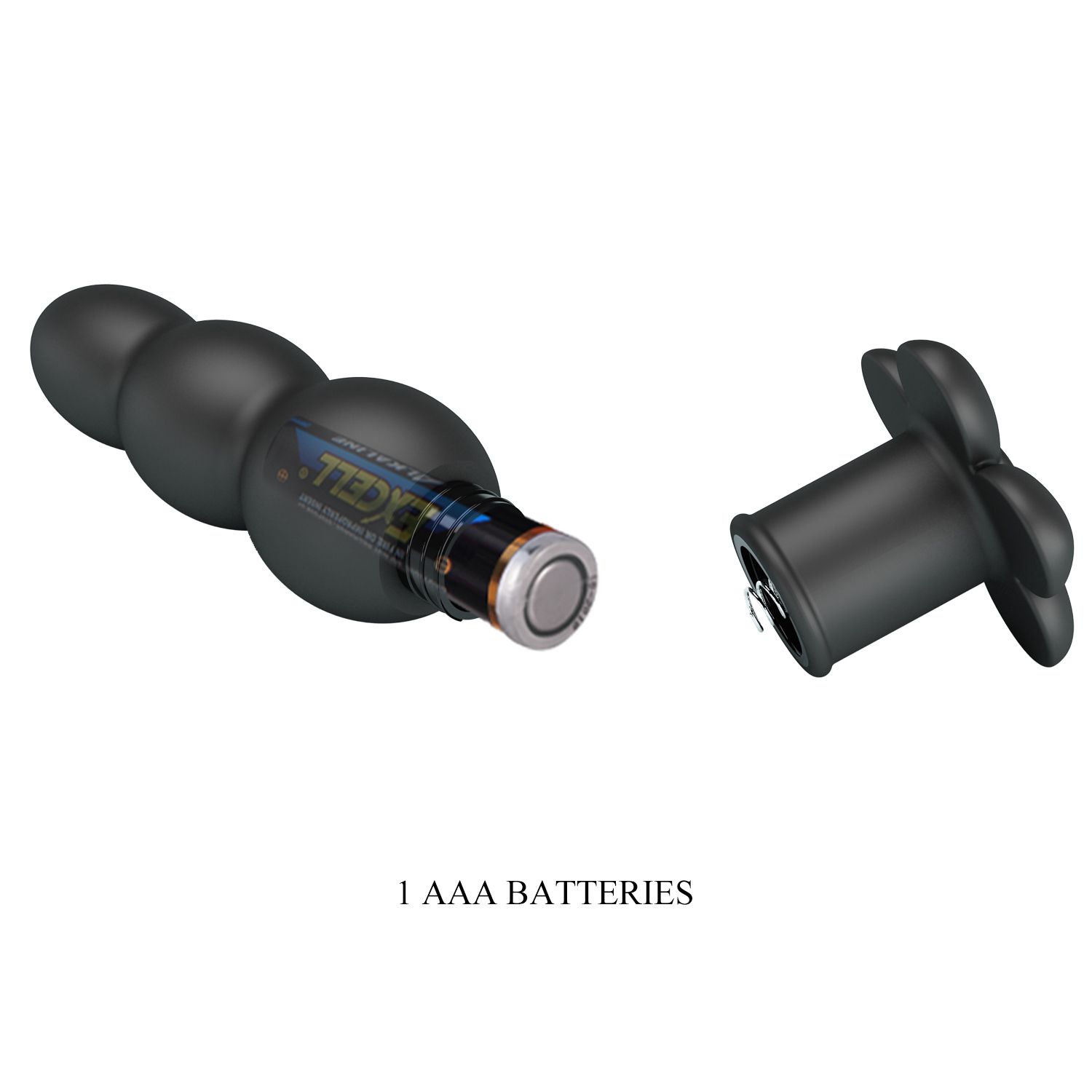 Черный анальный вибростимулятор Jadier - 11 см. 9