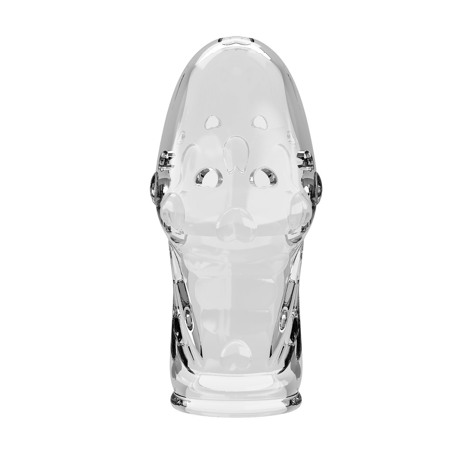 Прозрачная насадка на пенис Booker - 8 см. 4