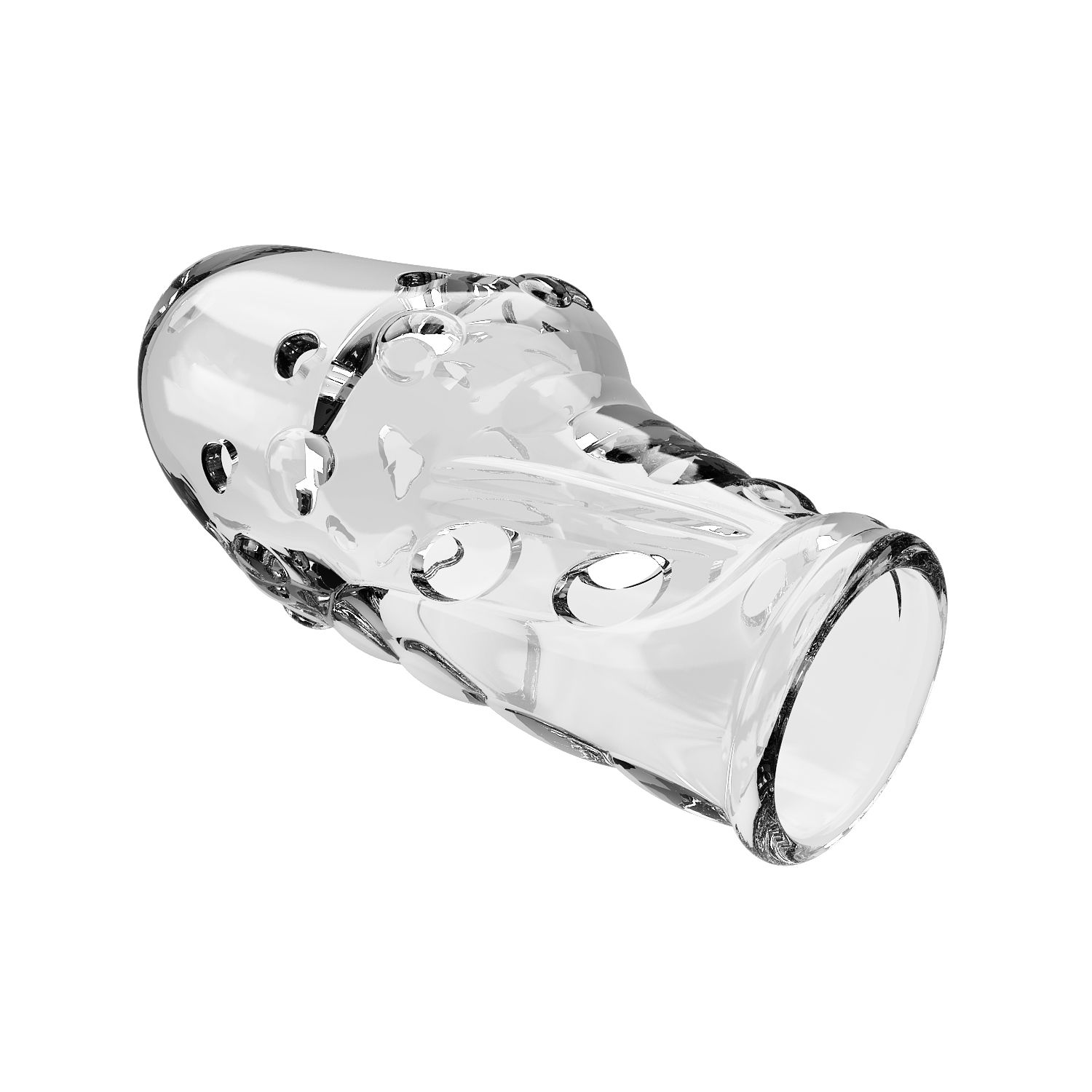 Прозрачная насадка на пенис Booker - 8 см. 5