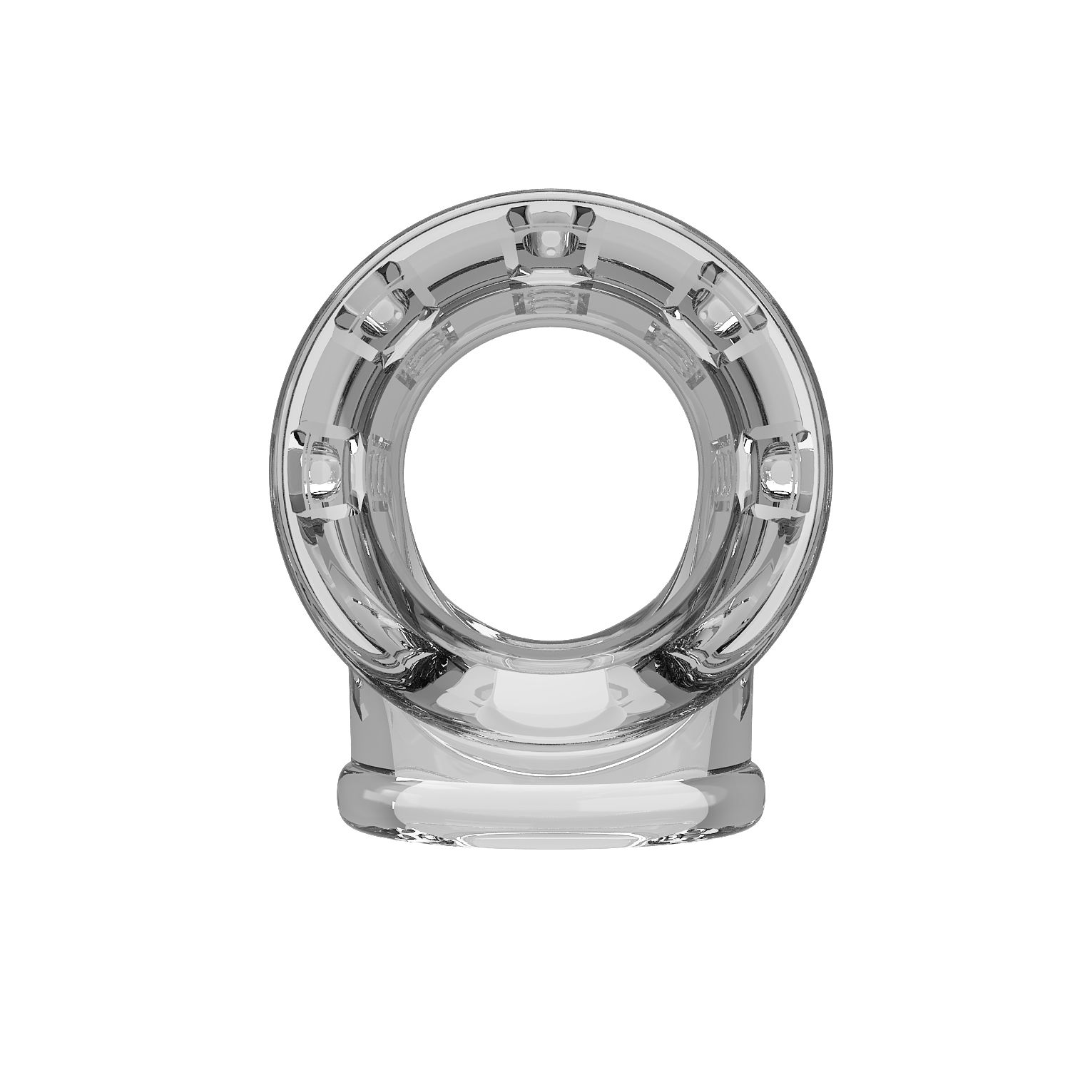 Прозрачная насадка на пенис и мошонку 5