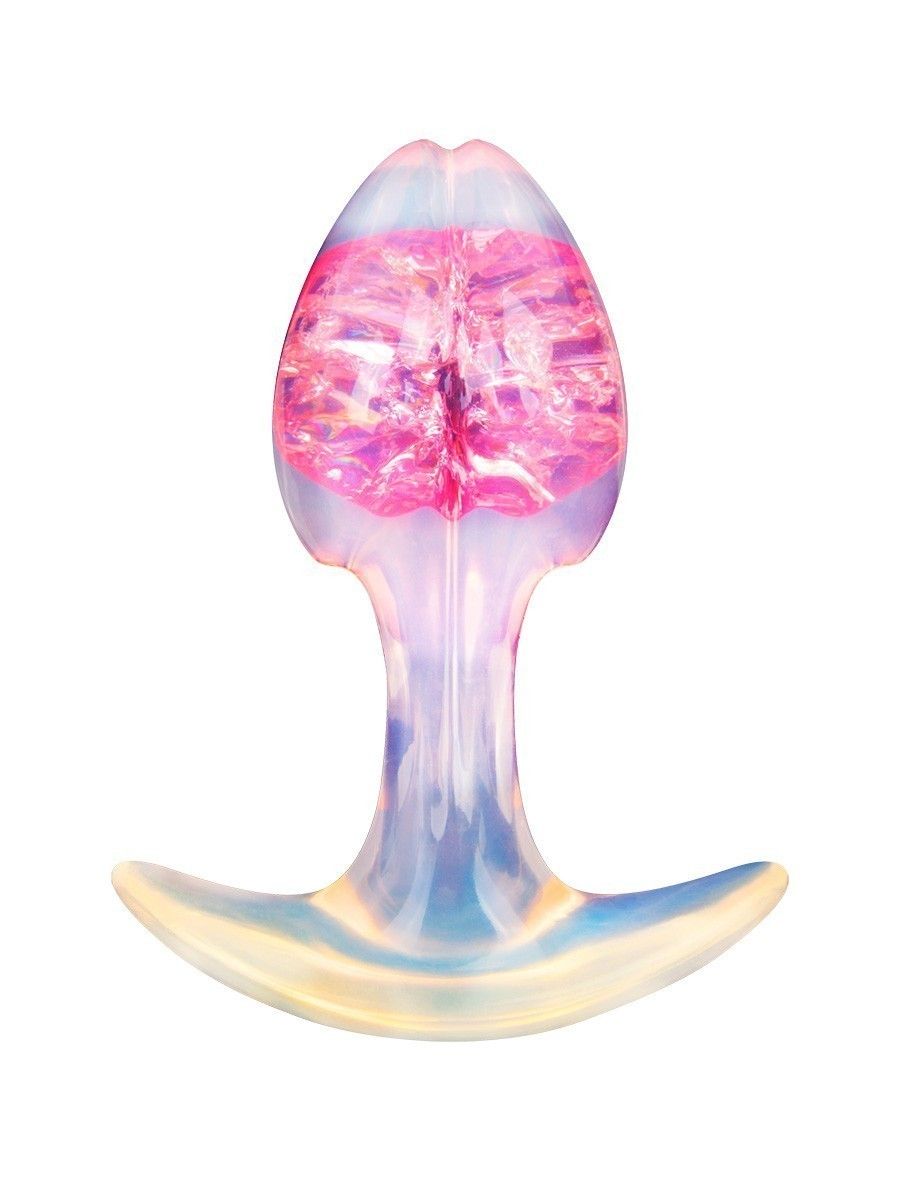 Розоватая анальная пробка - 8,2 см. 2