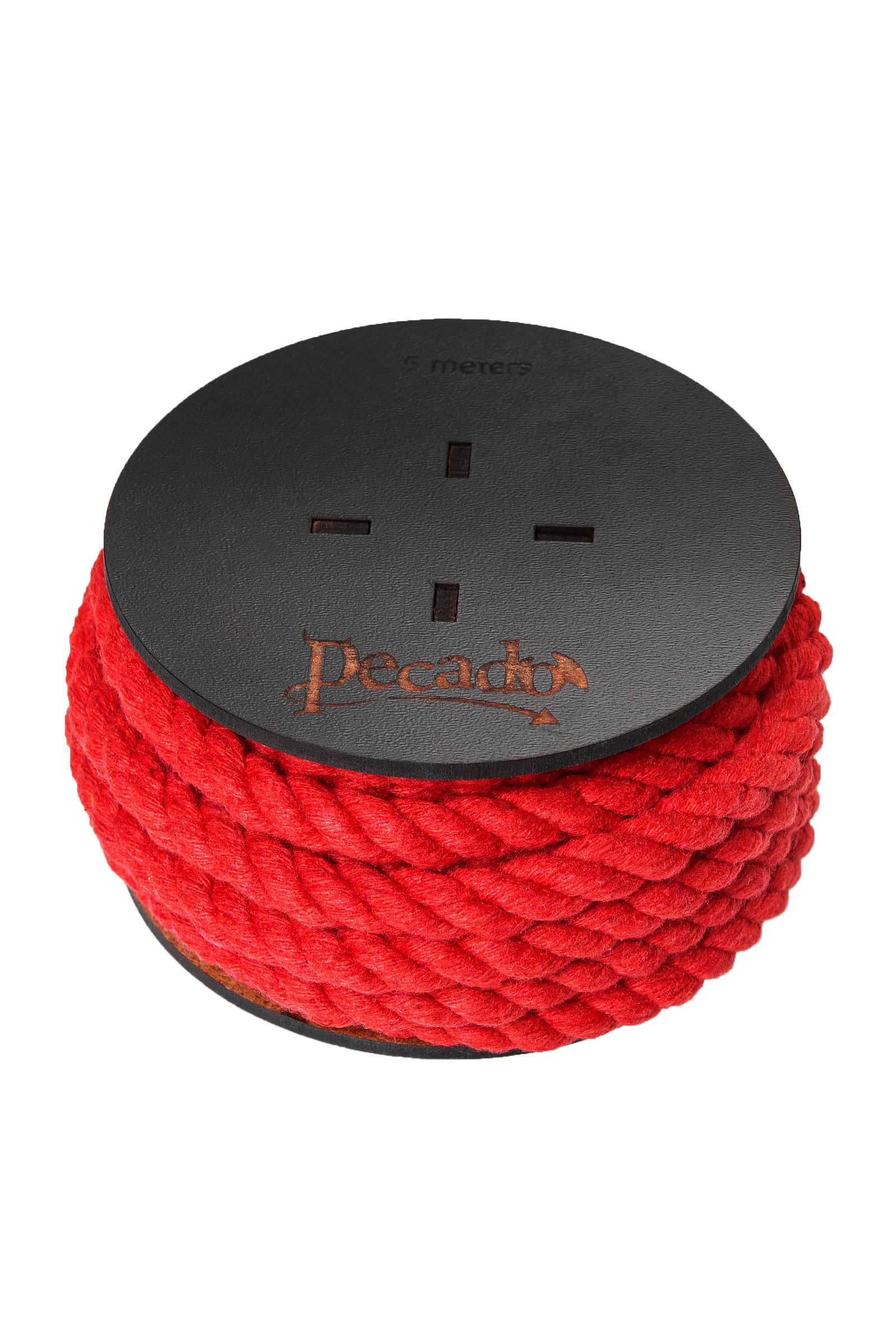 Красная веревка для шибари на катушке - 5 м. 2