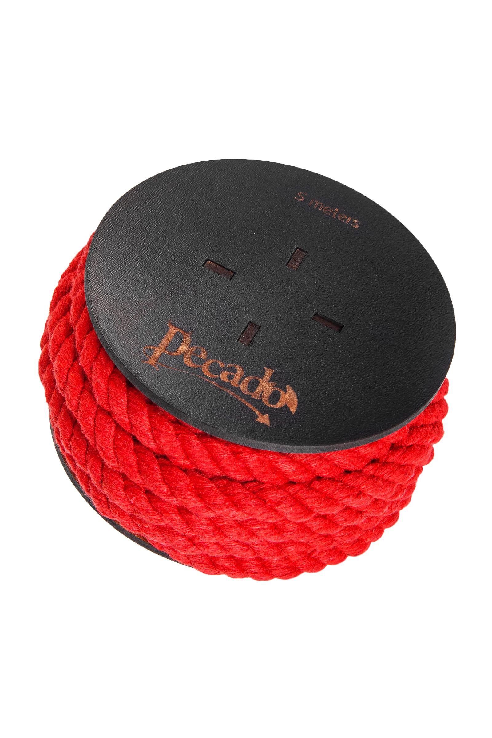 Красная веревка для шибари на катушке - 5 м. 3