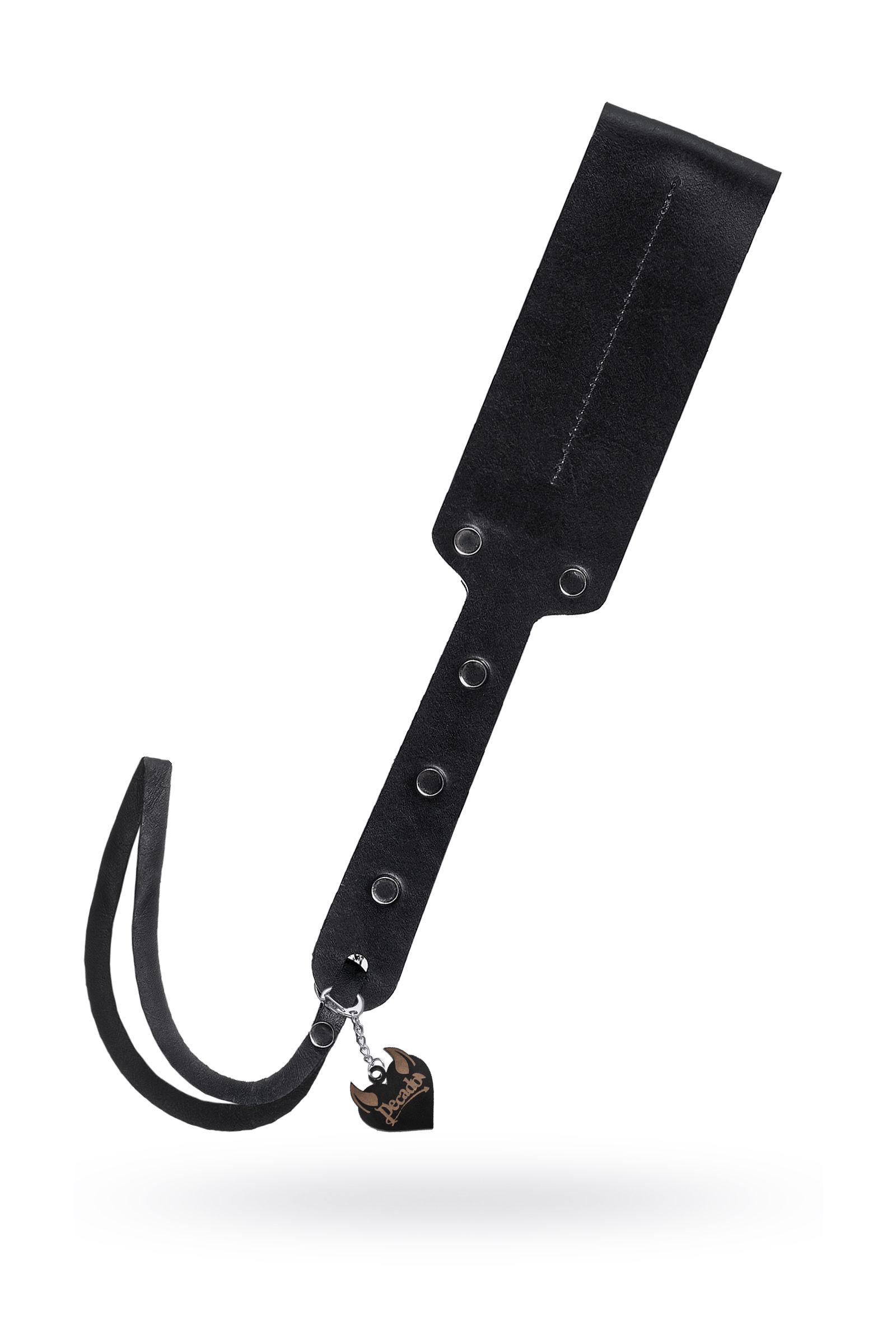 Черный кожаный пэддл - 32 см. 1